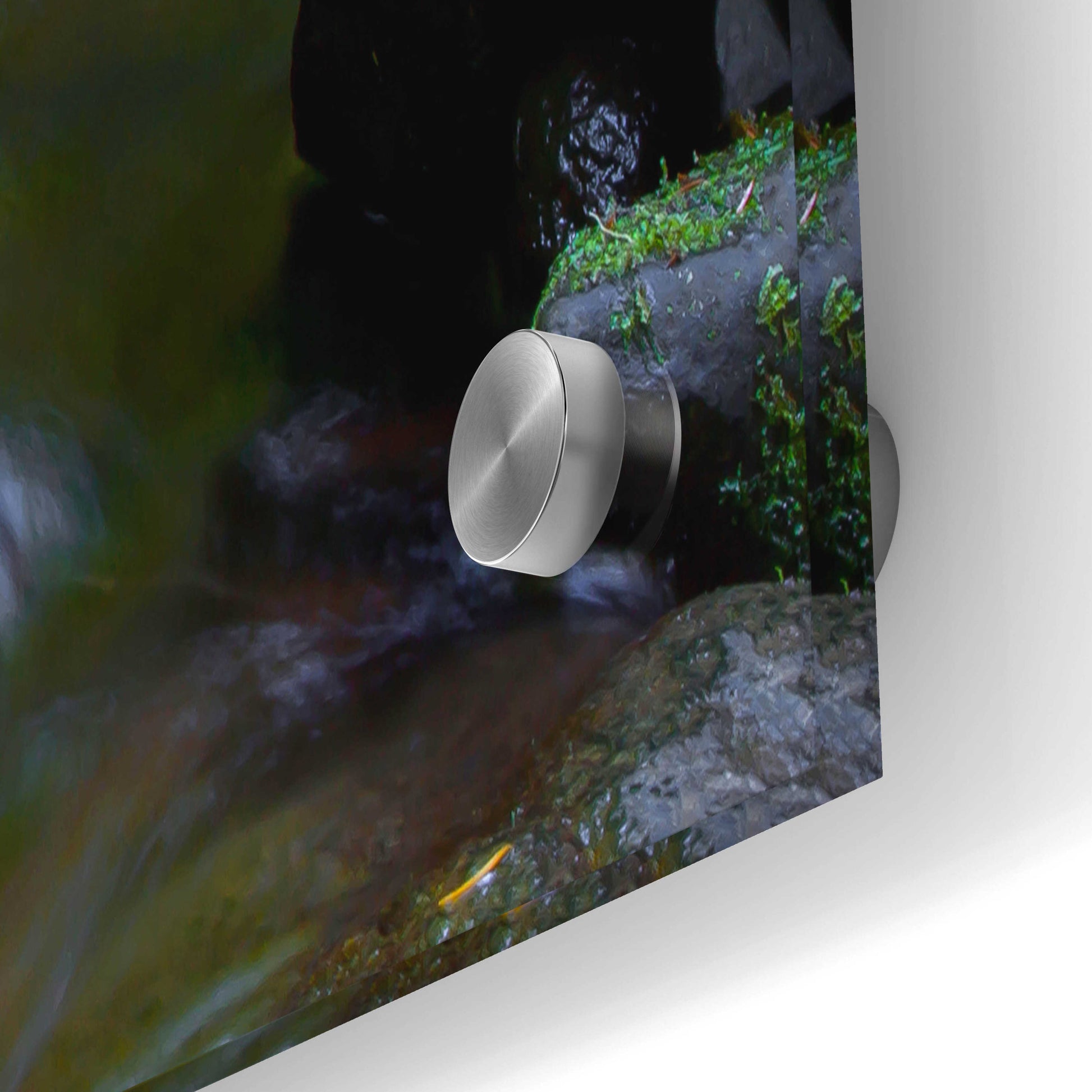 Epic Art 'Mossy Stream' by Michael Broom Acrylic Glass Wall Art,36x24