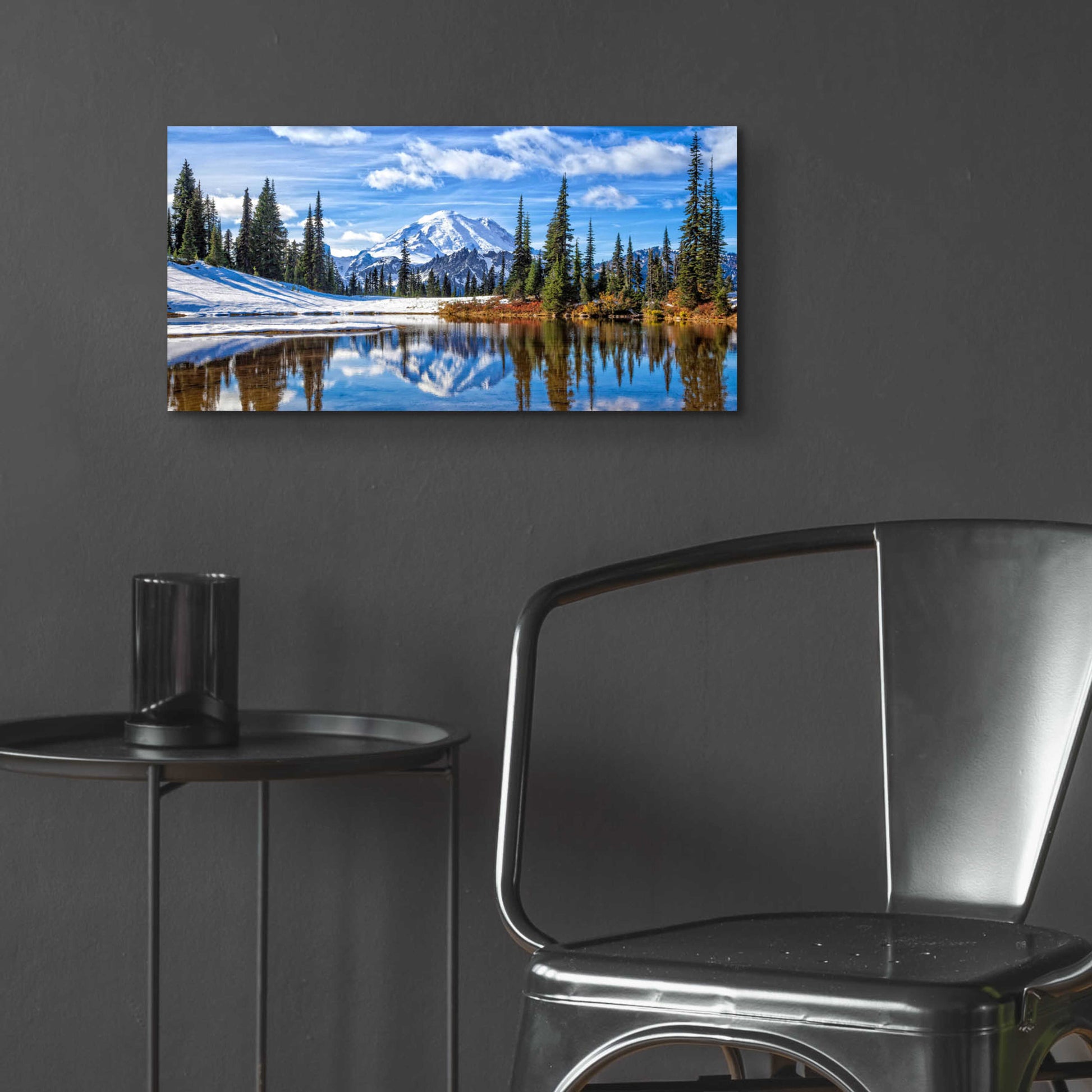 Epic Art 'Mt. Rainier Vista' by Michael Broom Acrylic Glass Wall Art,24x12