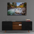 Epic Art 'Teton River Rush' by Michael Broom Acrylic Glass Wall Art,36x24