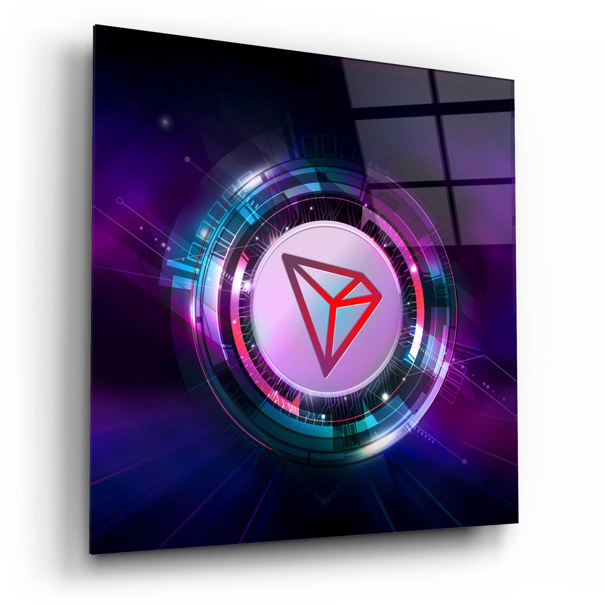 Epic Art 'TRX Tron Blockchain' by Epic Portfolio Acrylic Glass Wall Art,12x12