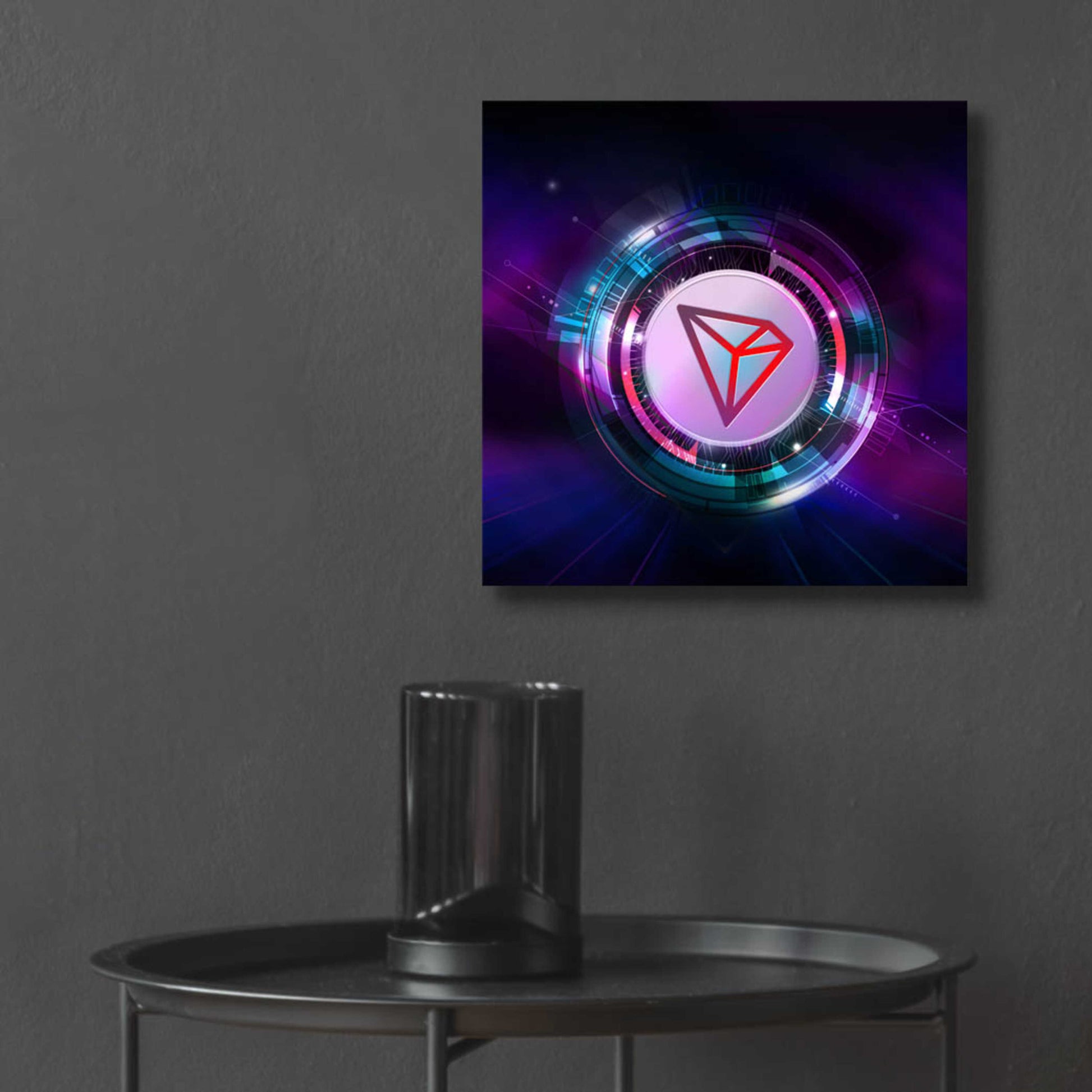 Epic Art 'TRX Tron Blockchain' by Epic Portfolio Acrylic Glass Wall Art,12x12