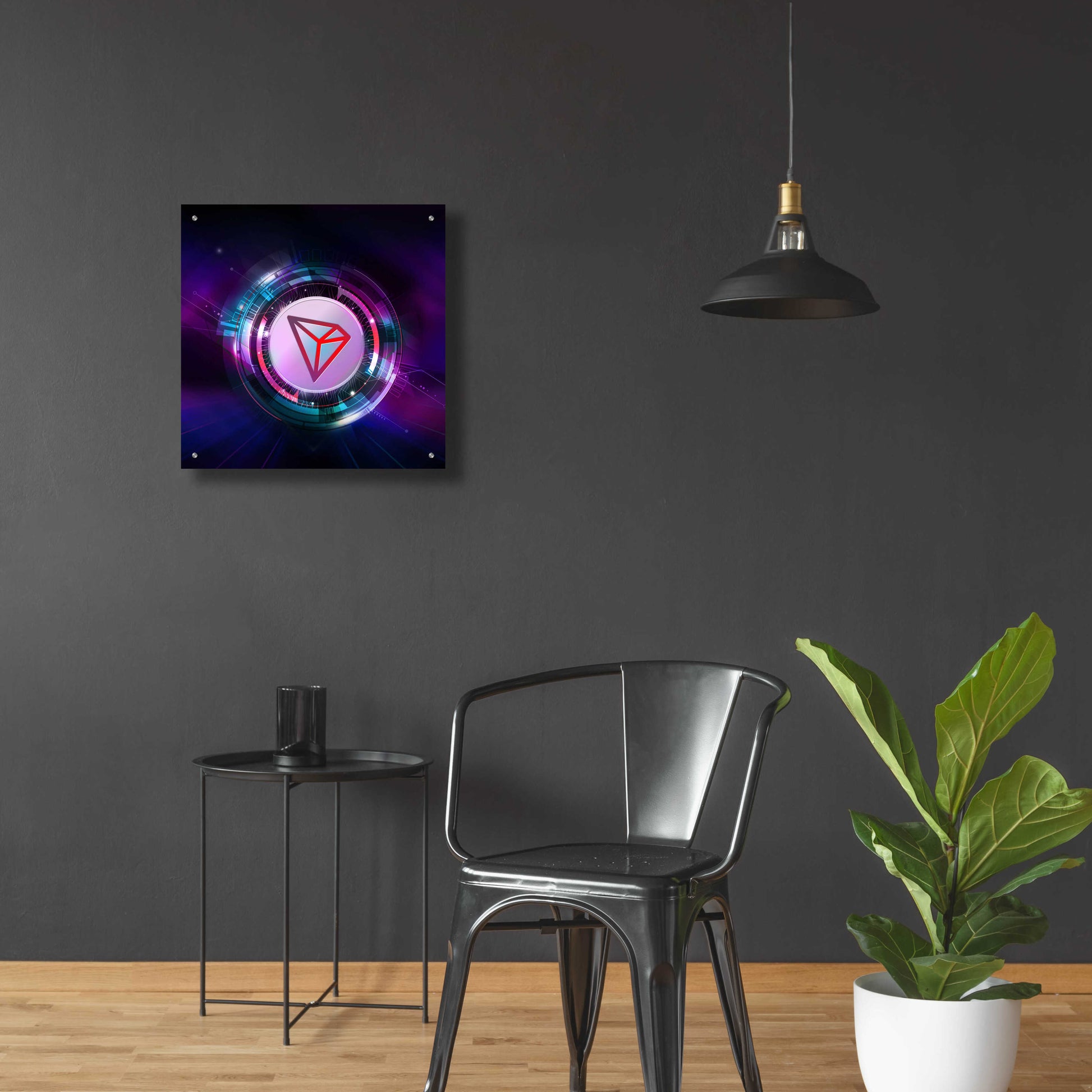 Epic Art 'TRX Tron Blockchain' by Epic Portfolio Acrylic Glass Wall Art,24x24