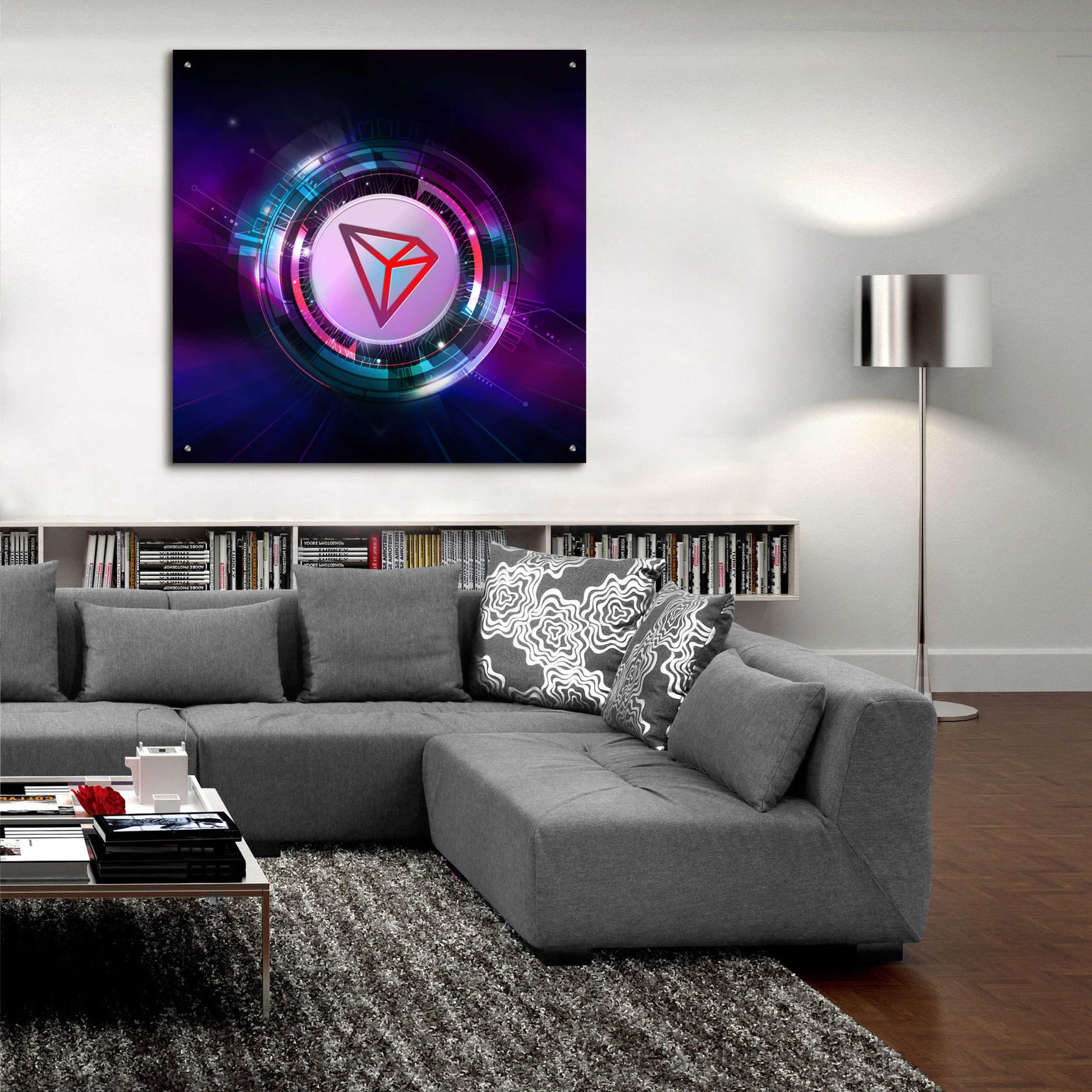 Epic Art 'TRX Tron Blockchain' by Epic Portfolio Acrylic Glass Wall Art,36x36