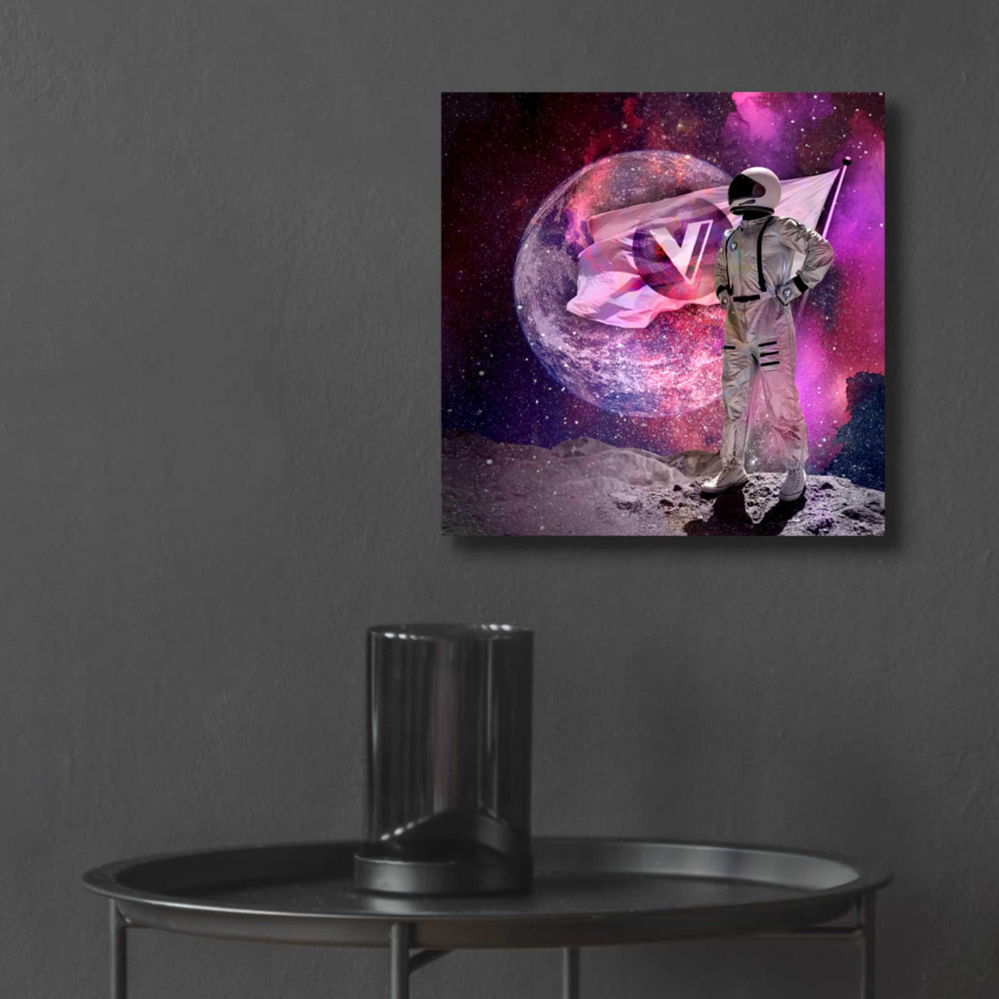 Epic Art 'Voyager to the Moon' by Epic Portfolio Acrylic Glass Wall Art,12x12