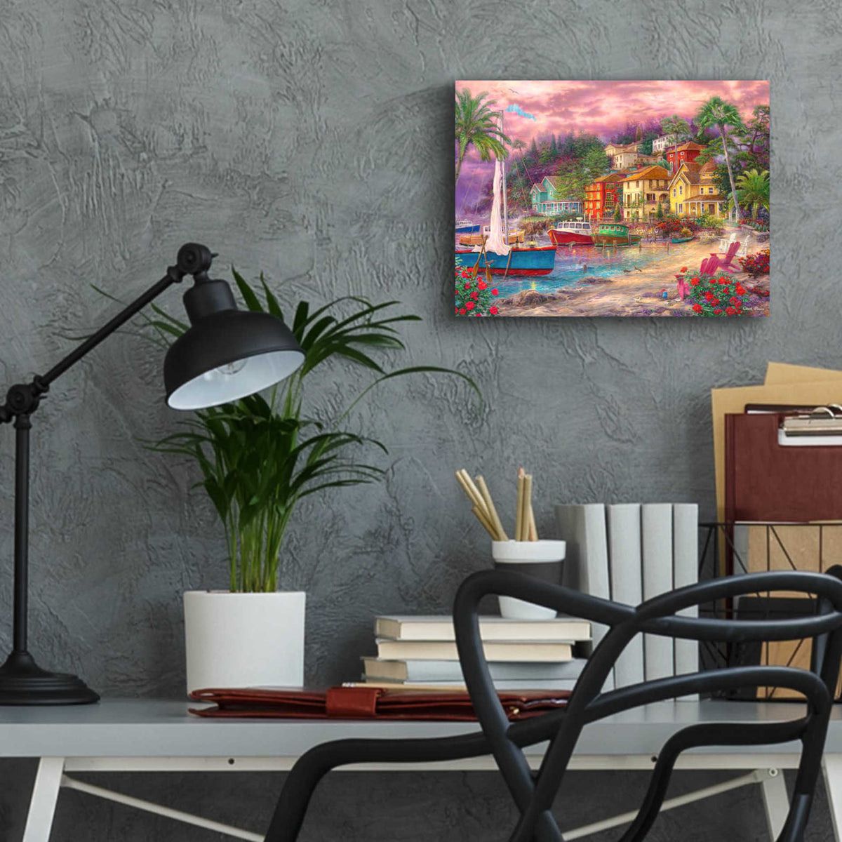 Epic Art 'On Golden Shores' by Chuck Pinson, Acrylic Glass Wall Art,16x12