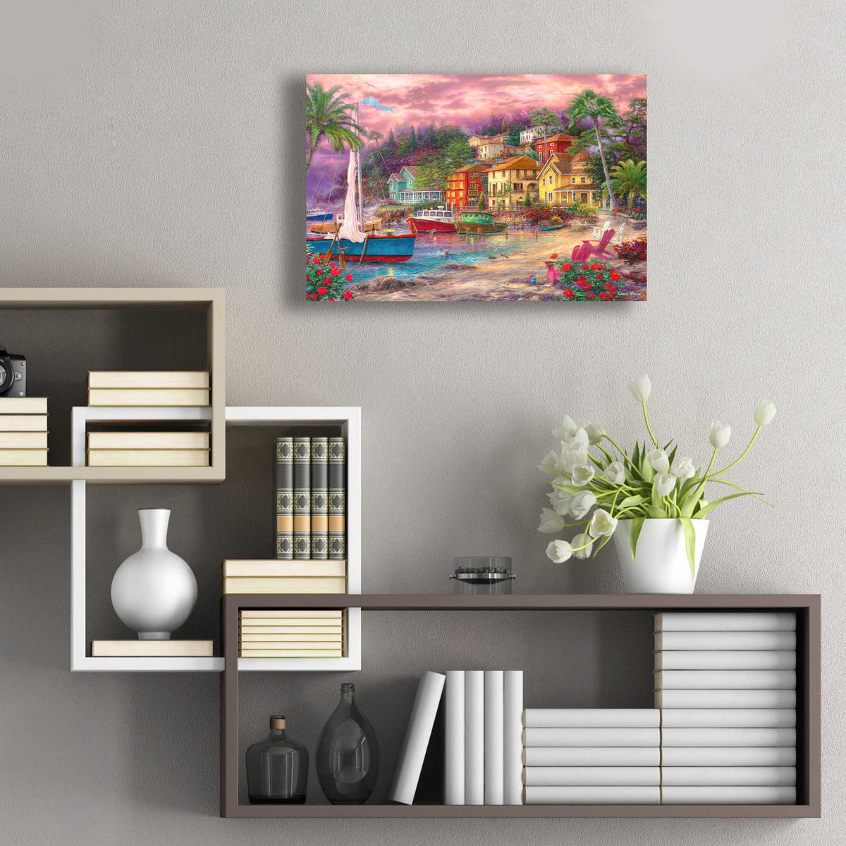 Epic Art 'On Golden Shores' by Chuck Pinson, Acrylic Glass Wall Art,24x16