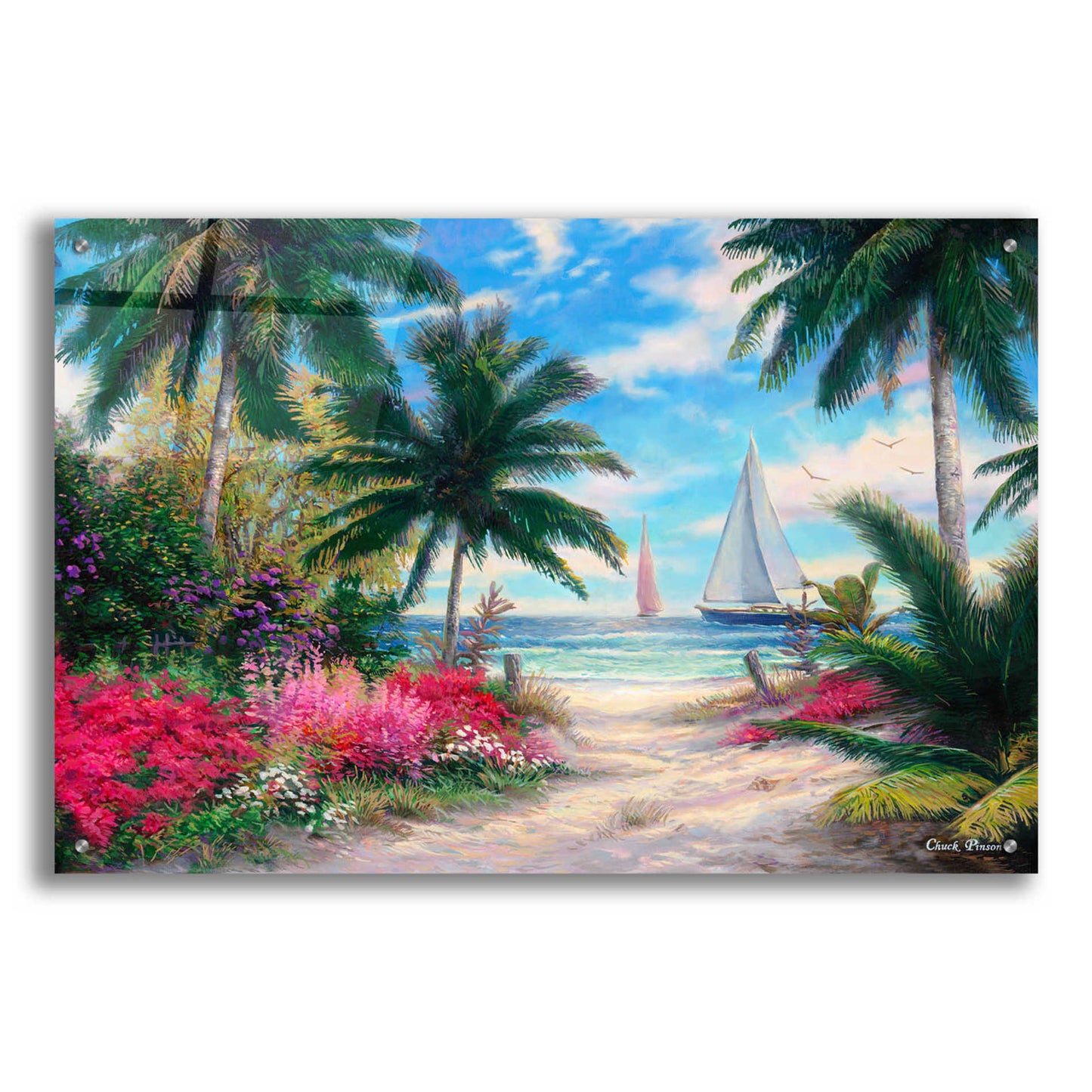 Epic Art 'Sea Breeze Trail' by Chuck Pinson, Acrylic Glass Wall Art,36x24