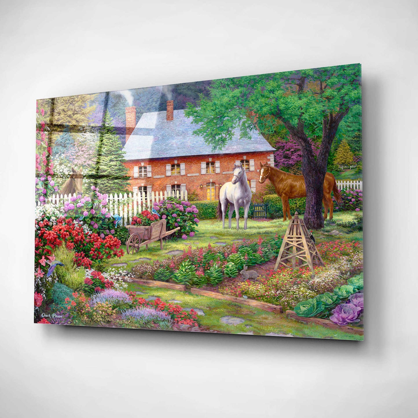 Epic Art 'The Sweet Garden' by Chuck Pinson, Acrylic Glass Wall Art,24x16