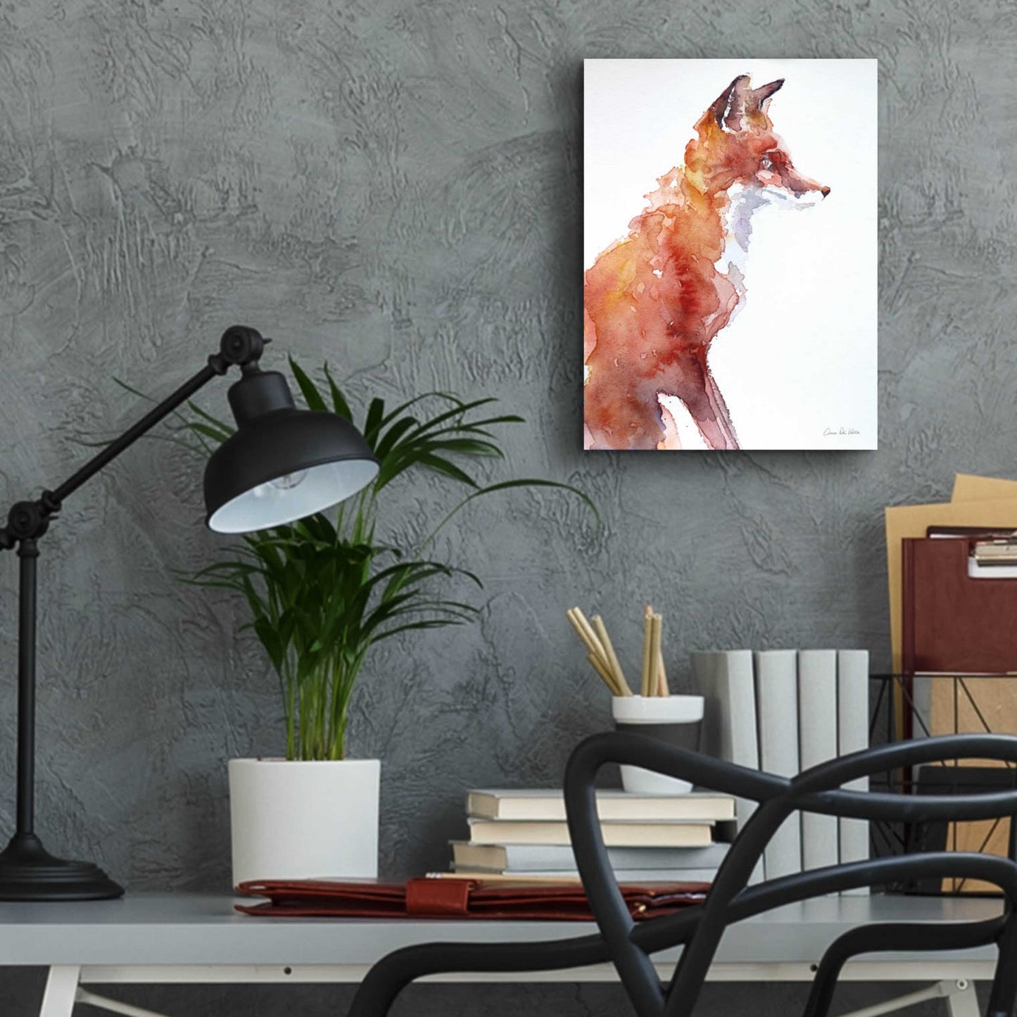 Epic Art 'Sly As A Fox' by Alan Majchrowicz, Acrylic Glass Wall Art,12x16