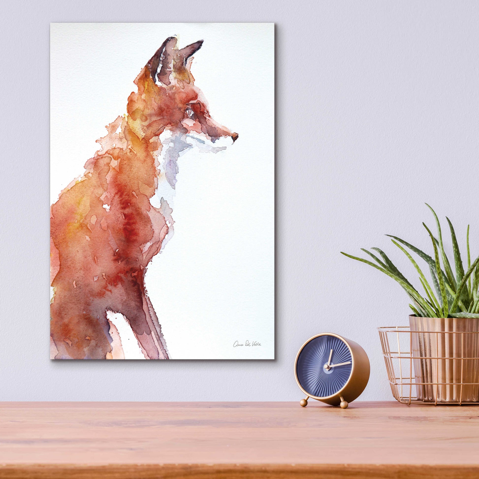 Epic Art 'Sly As A Fox' by Alan Majchrowicz, Acrylic Glass Wall Art,12x16