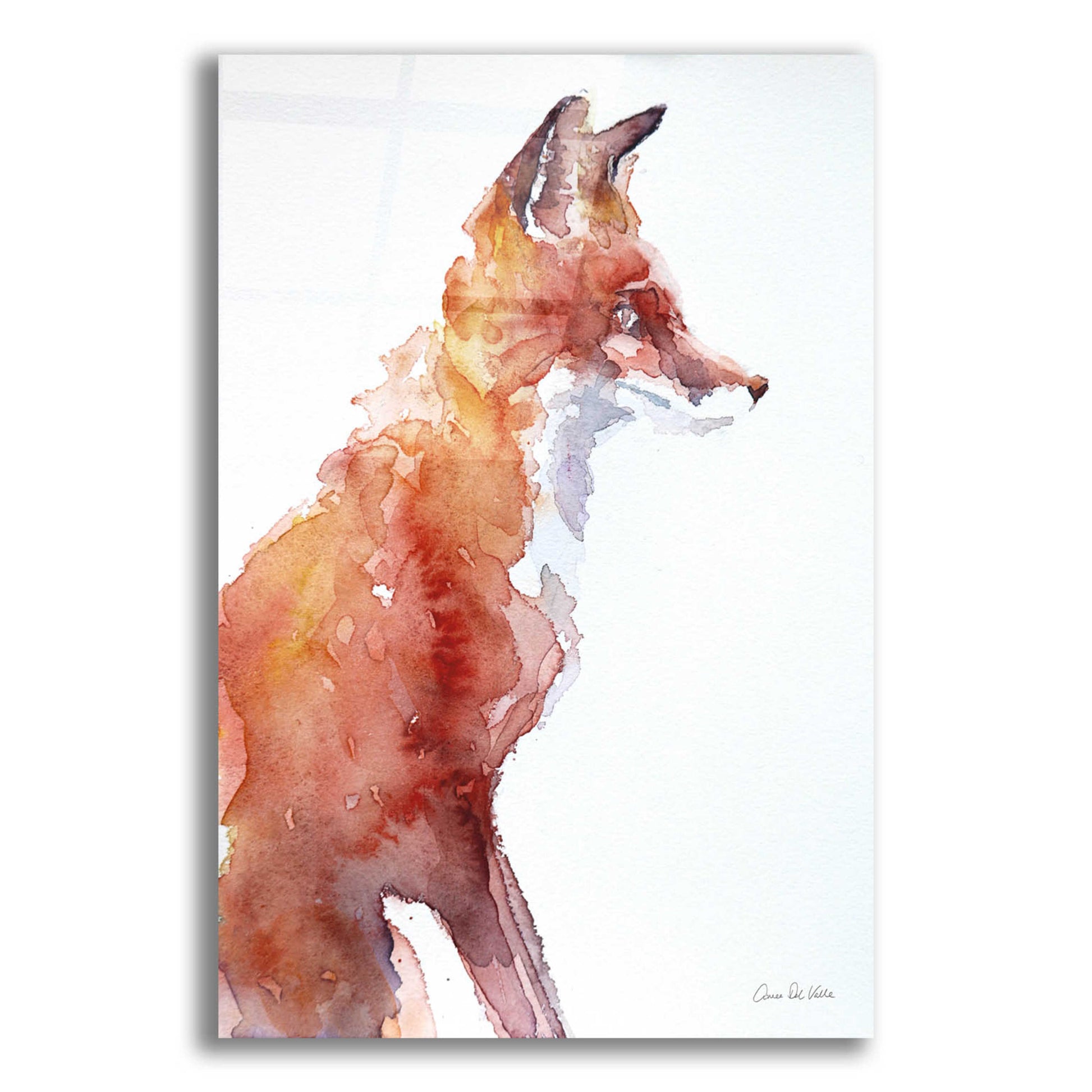 Epic Art 'Sly As A Fox' by Alan Majchrowicz, Acrylic Glass Wall Art,12x16