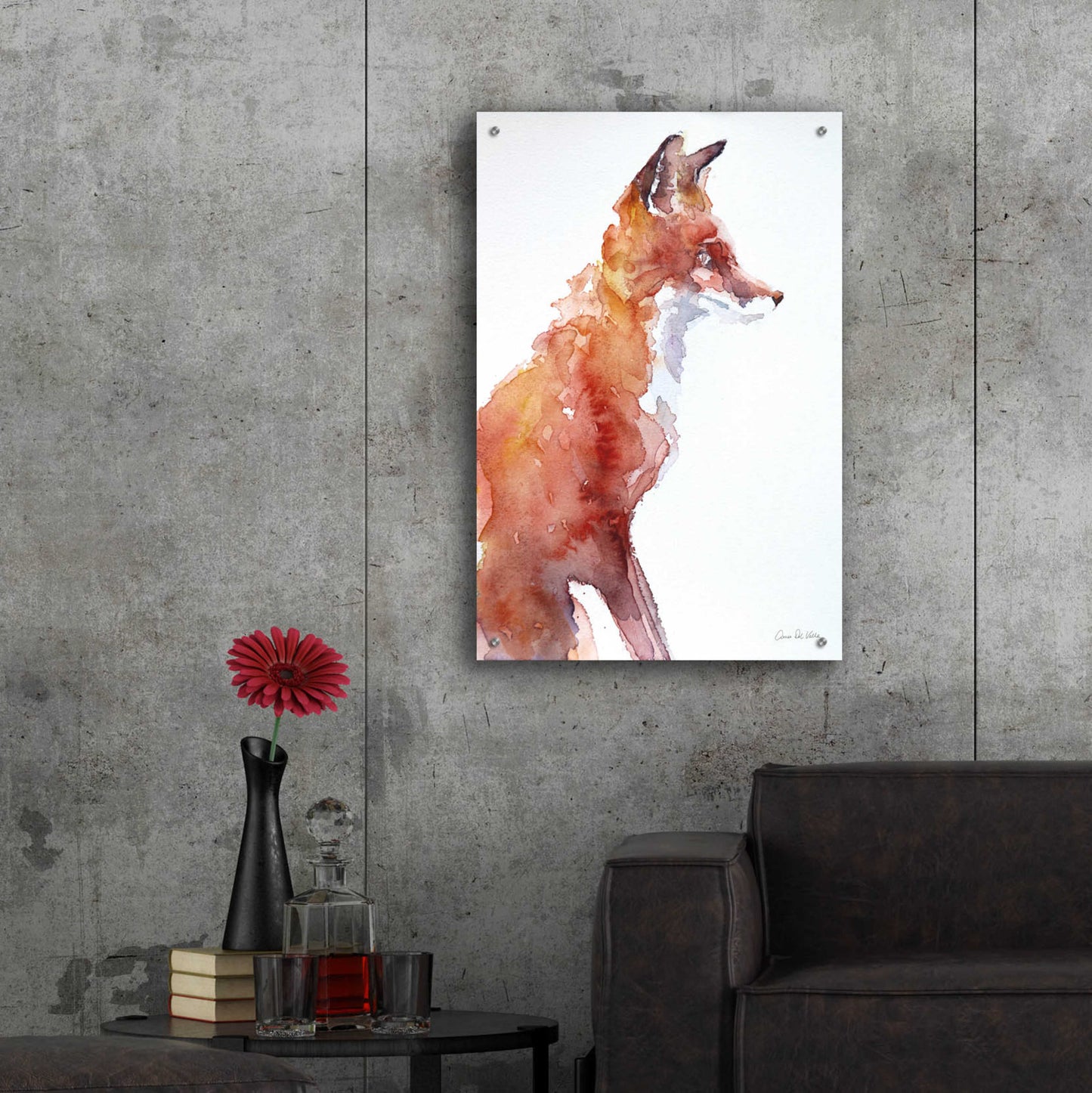 Epic Art 'Sly As A Fox' by Alan Majchrowicz, Acrylic Glass Wall Art,24x36