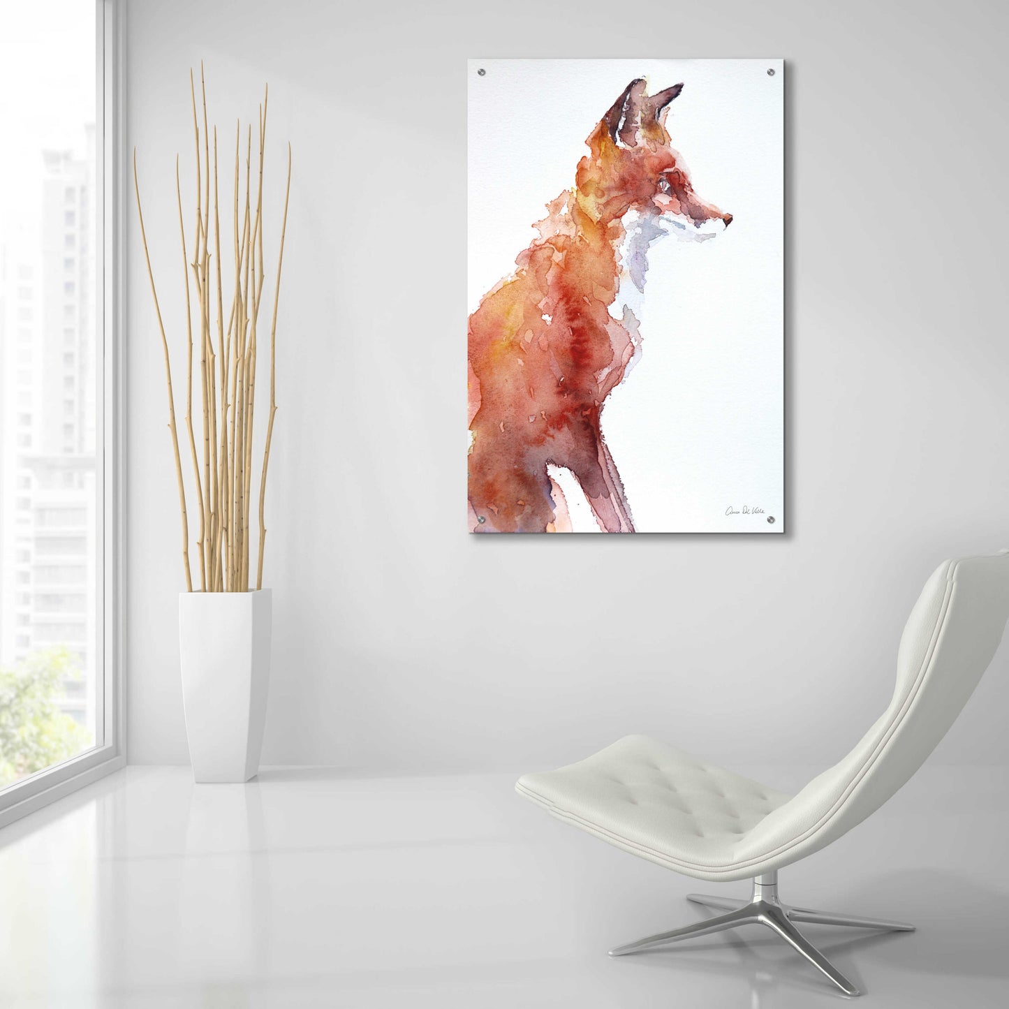 Epic Art 'Sly As A Fox' by Alan Majchrowicz, Acrylic Glass Wall Art,24x36