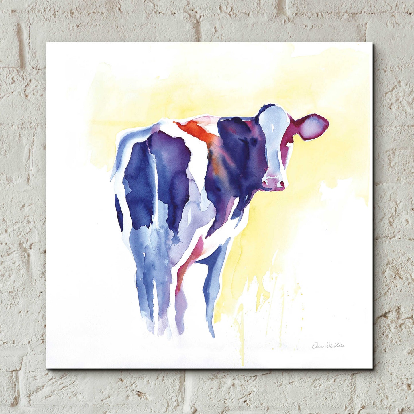 Epic Art 'Holstein I' by Alan Majchrowicz, Acrylic Glass Wall Art,12x12