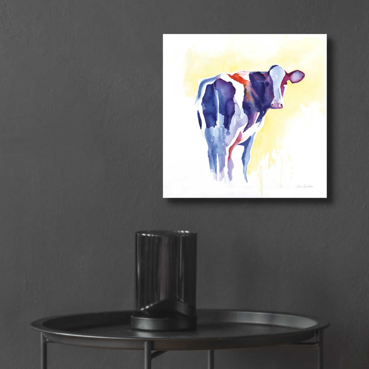 Epic Art 'Holstein I' by Alan Majchrowicz, Acrylic Glass Wall Art,12x12