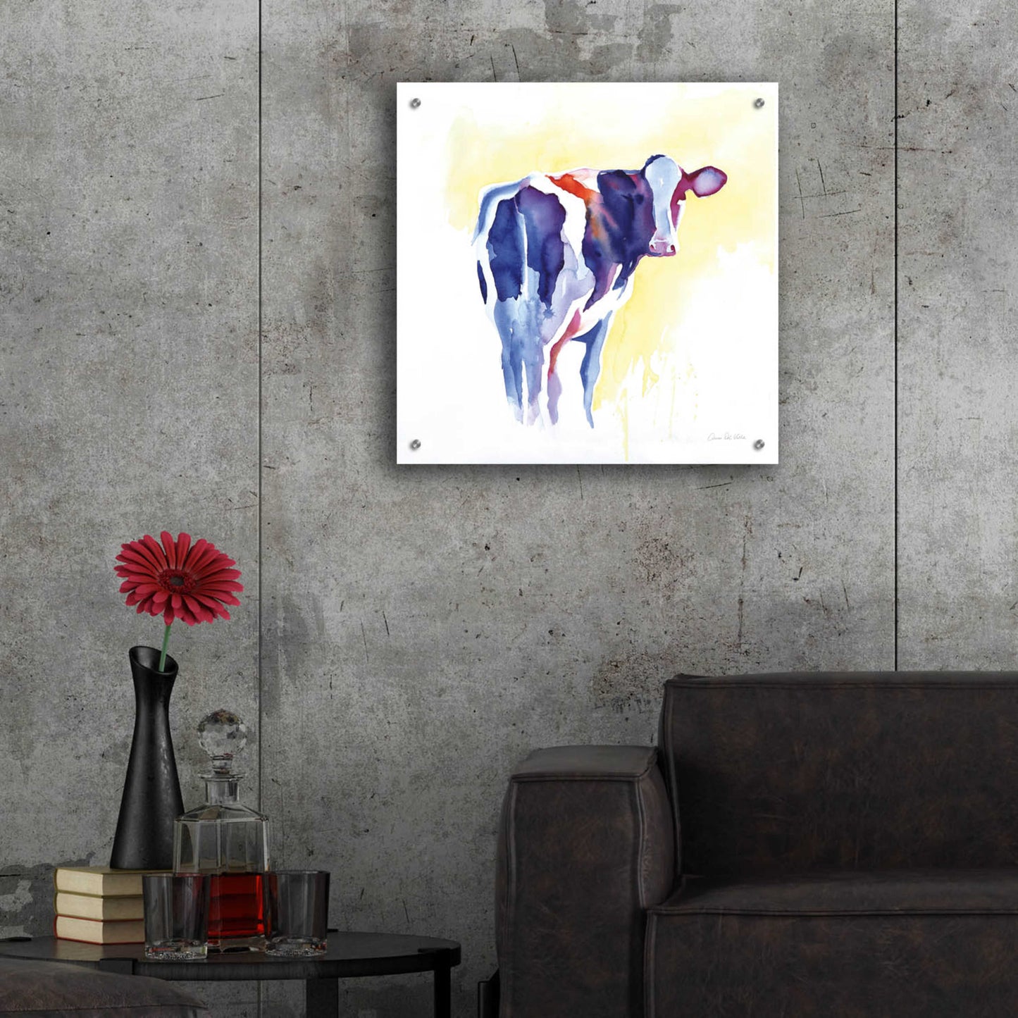 Epic Art 'Holstein I' by Alan Majchrowicz, Acrylic Glass Wall Art,24x24