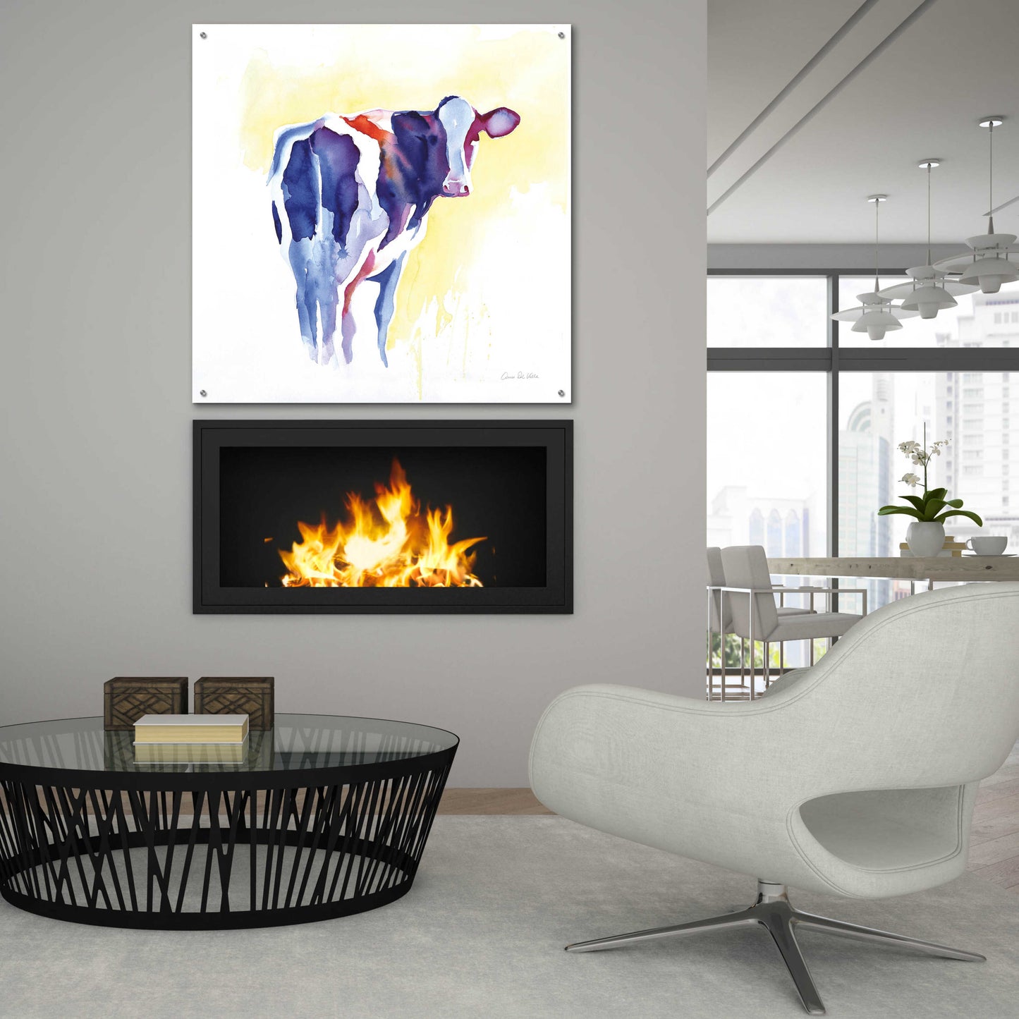 Epic Art 'Holstein I' by Alan Majchrowicz, Acrylic Glass Wall Art,36x36