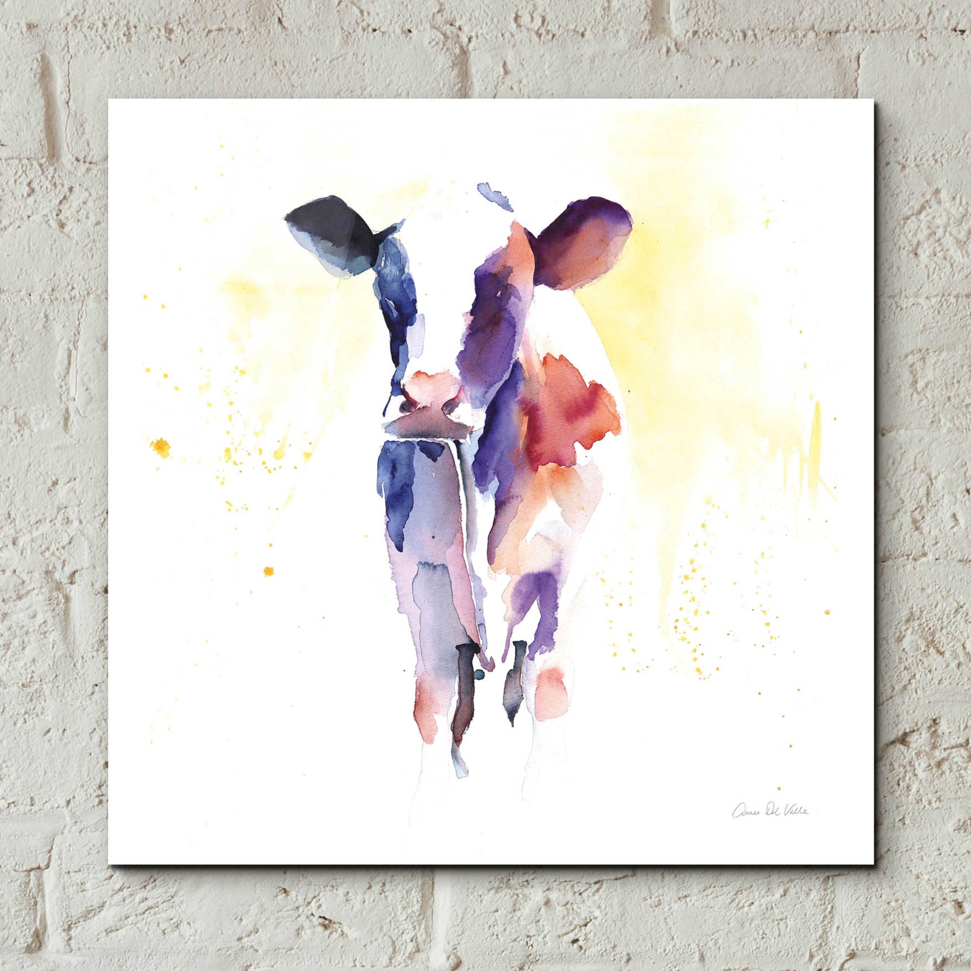 Epic Art 'Holstein II' by Alan Majchrowicz, Acrylic Glass Wall Art,12x12