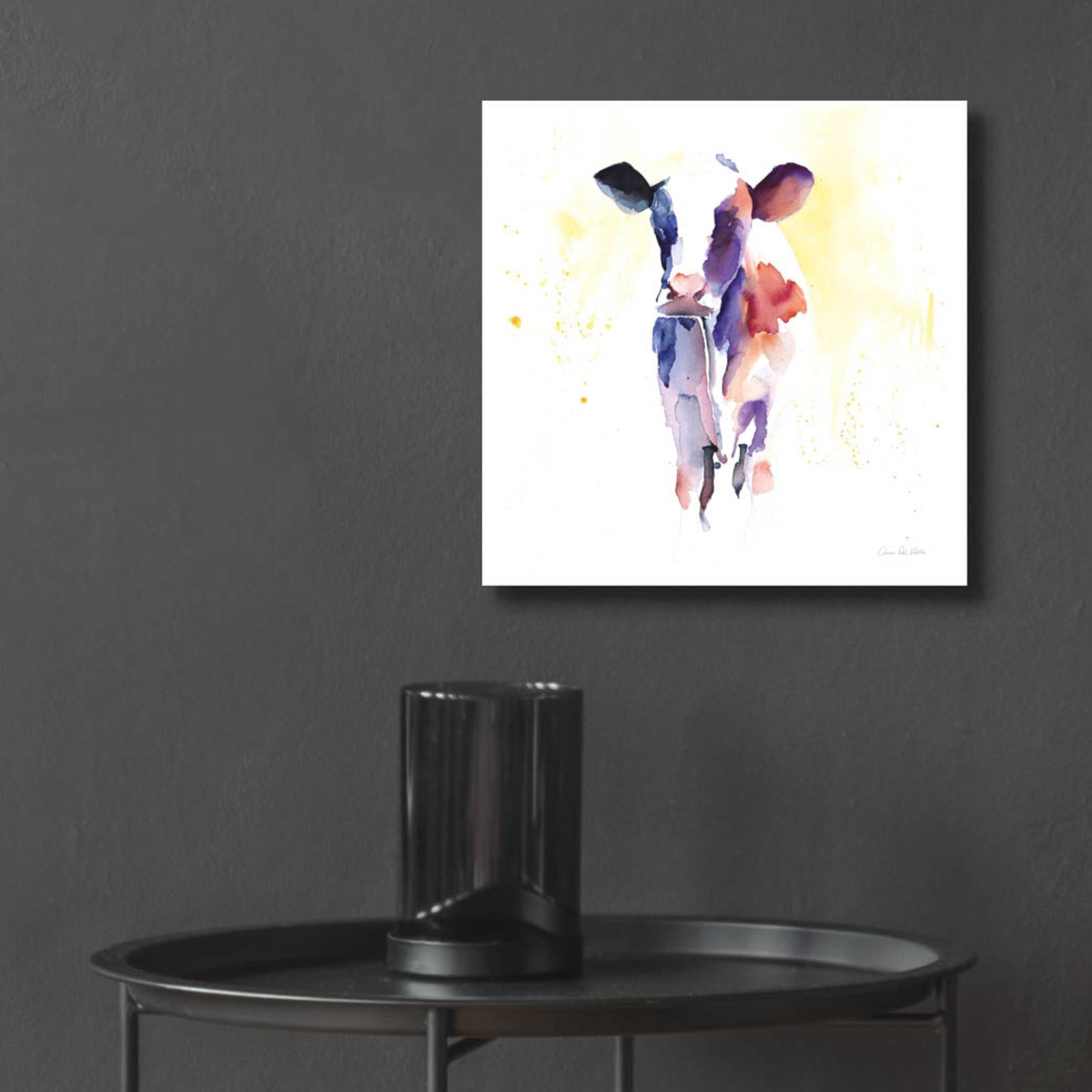 Epic Art 'Holstein II' by Alan Majchrowicz, Acrylic Glass Wall Art,12x12