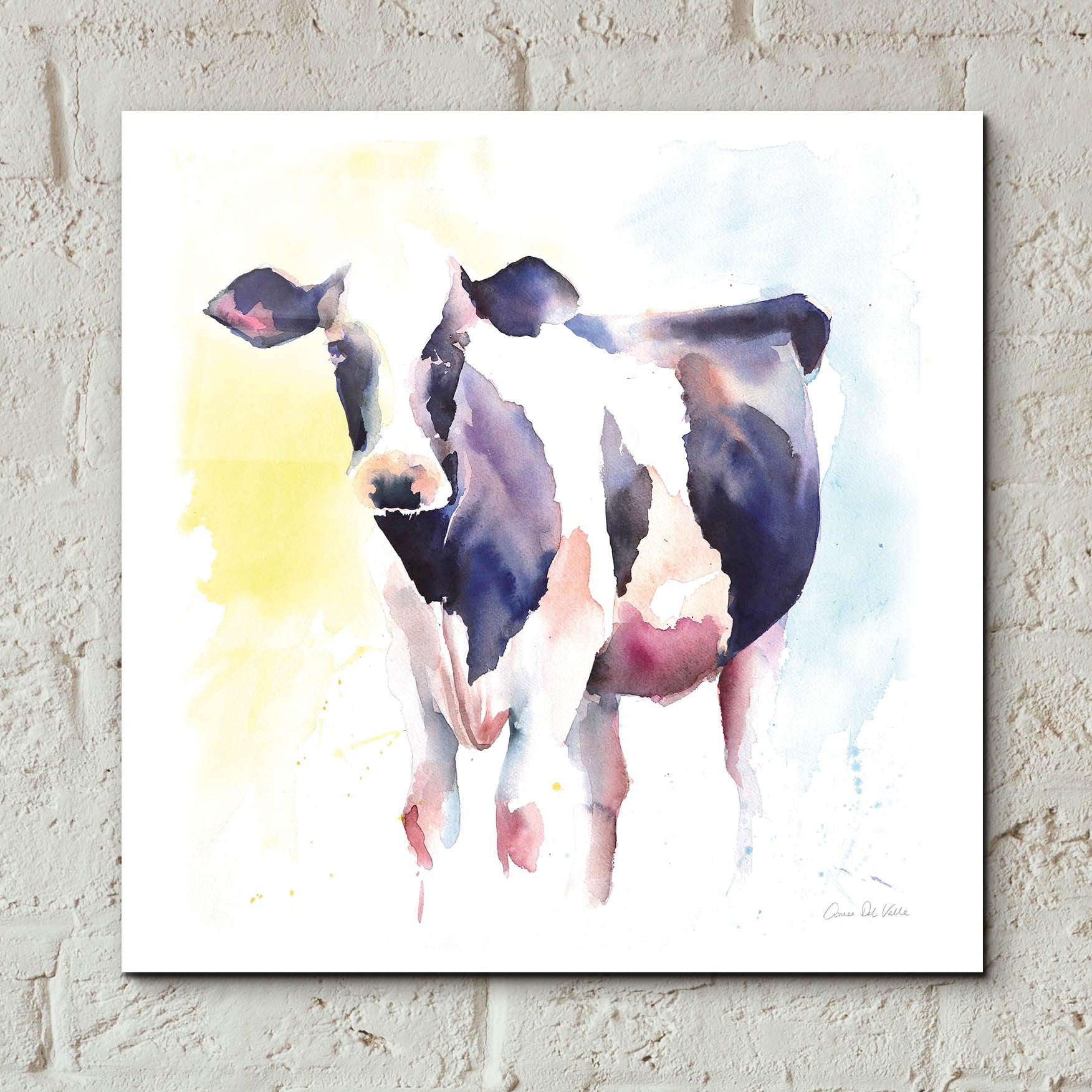 Epic Art 'Holstein IV' by Alan Majchrowicz, Acrylic Glass Wall Art,12x12