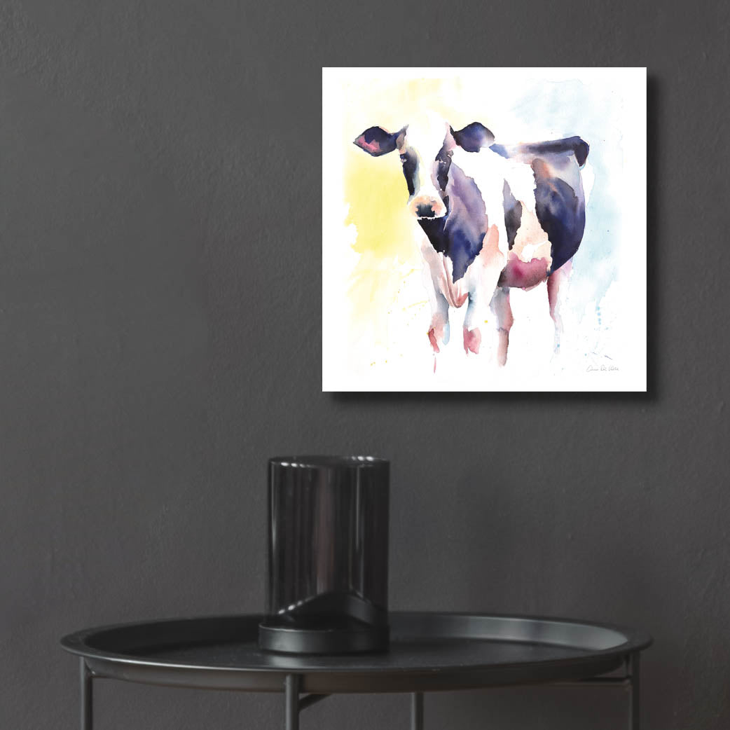 Epic Art 'Holstein IV' by Alan Majchrowicz, Acrylic Glass Wall Art,12x12