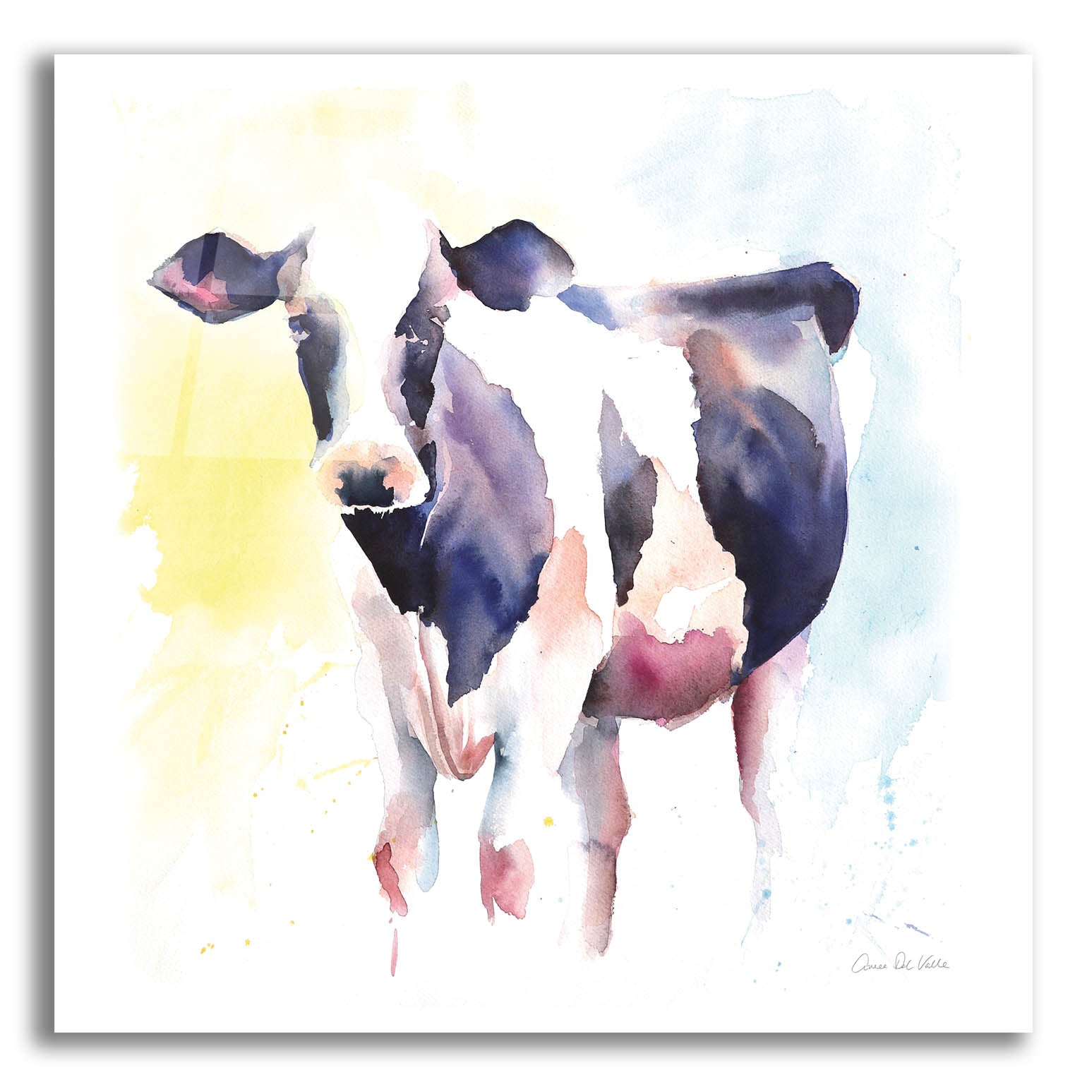 Epic Art 'Holstein IV' by Alan Majchrowicz, Acrylic Glass Wall Art,12x12