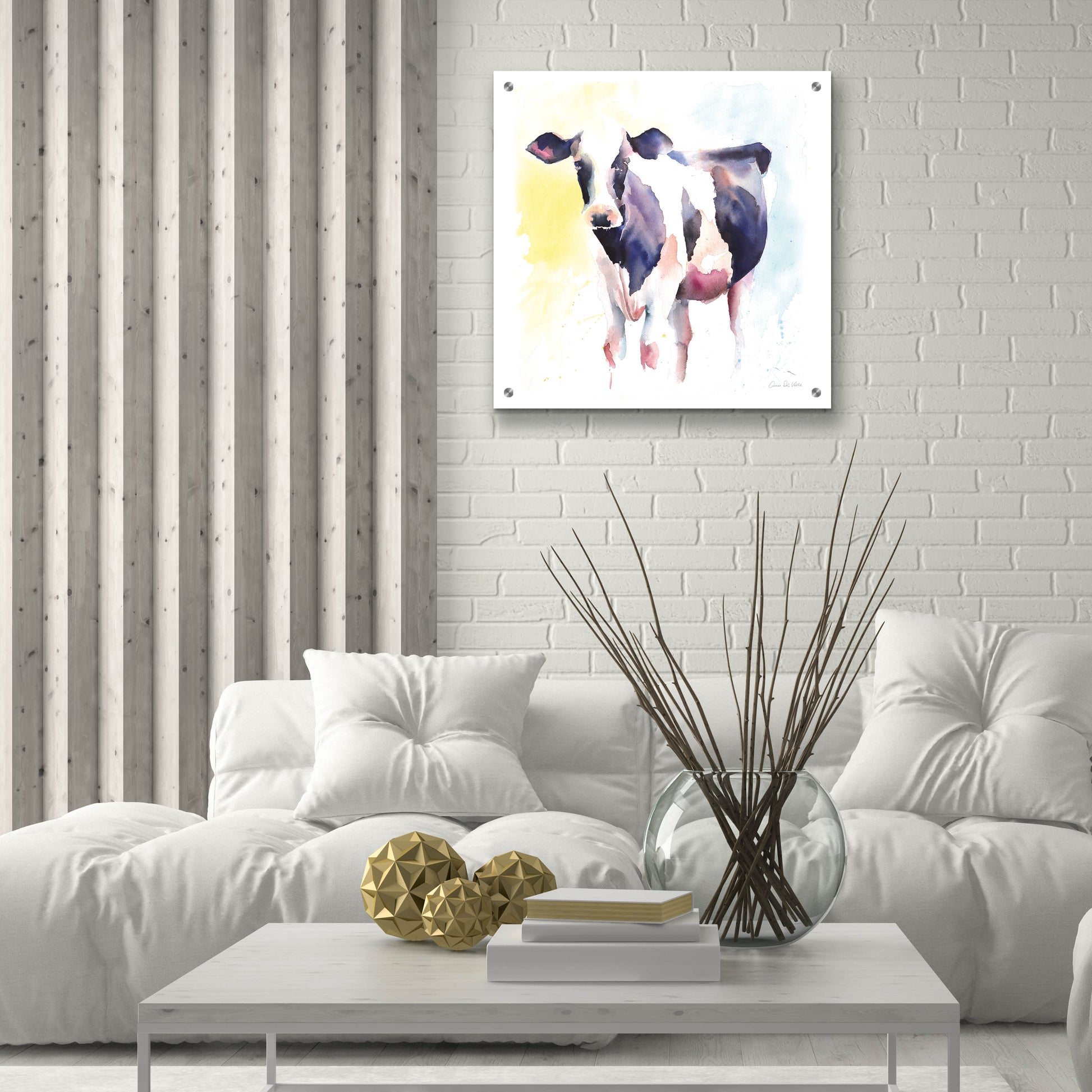 Epic Art 'Holstein IV' by Alan Majchrowicz, Acrylic Glass Wall Art,24x24