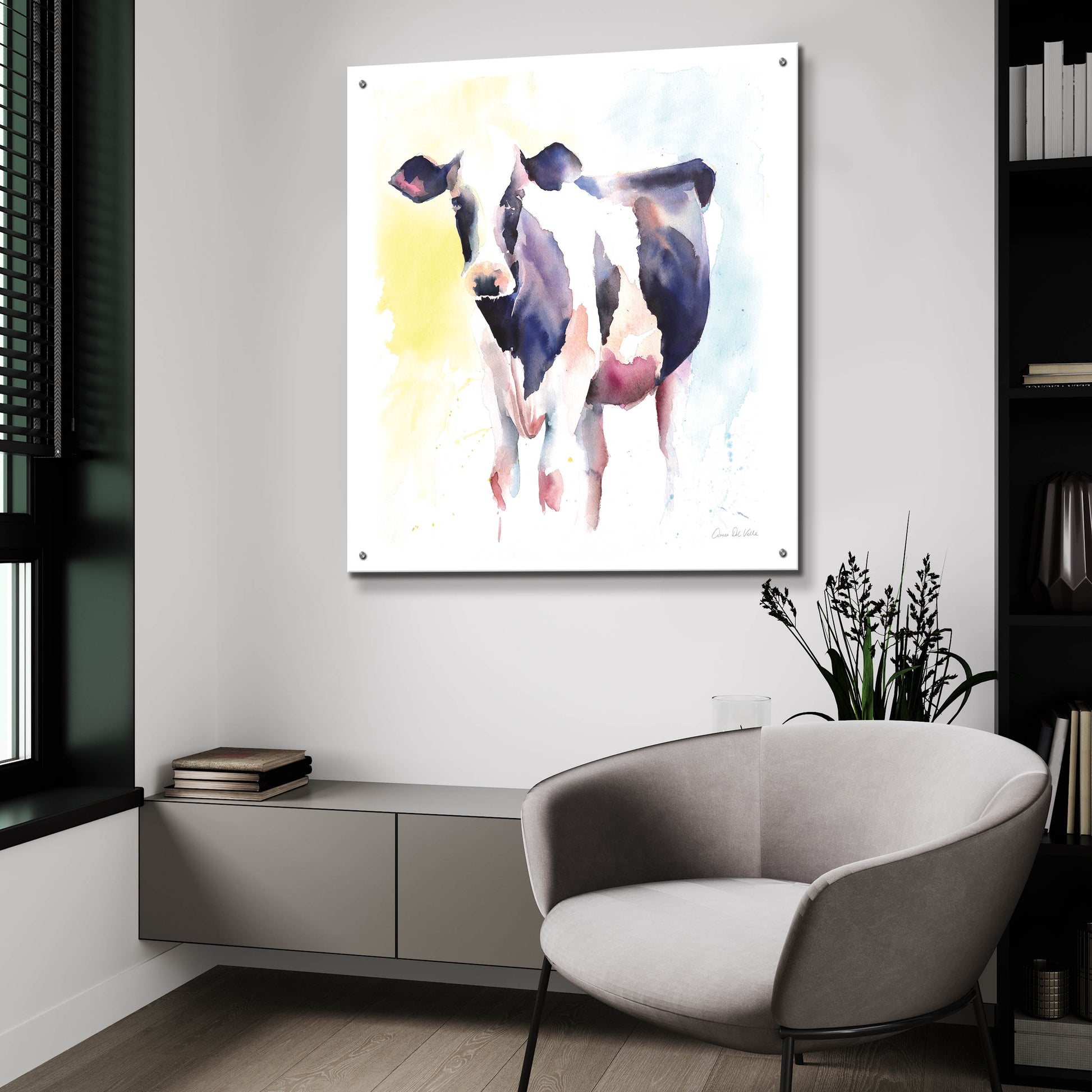 Epic Art 'Holstein IV' by Alan Majchrowicz, Acrylic Glass Wall Art,36x36