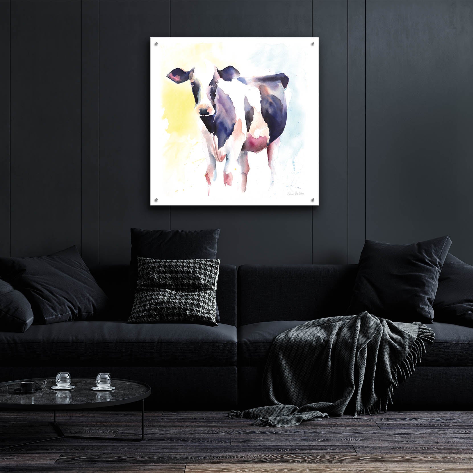 Epic Art 'Holstein IV' by Alan Majchrowicz, Acrylic Glass Wall Art,36x36