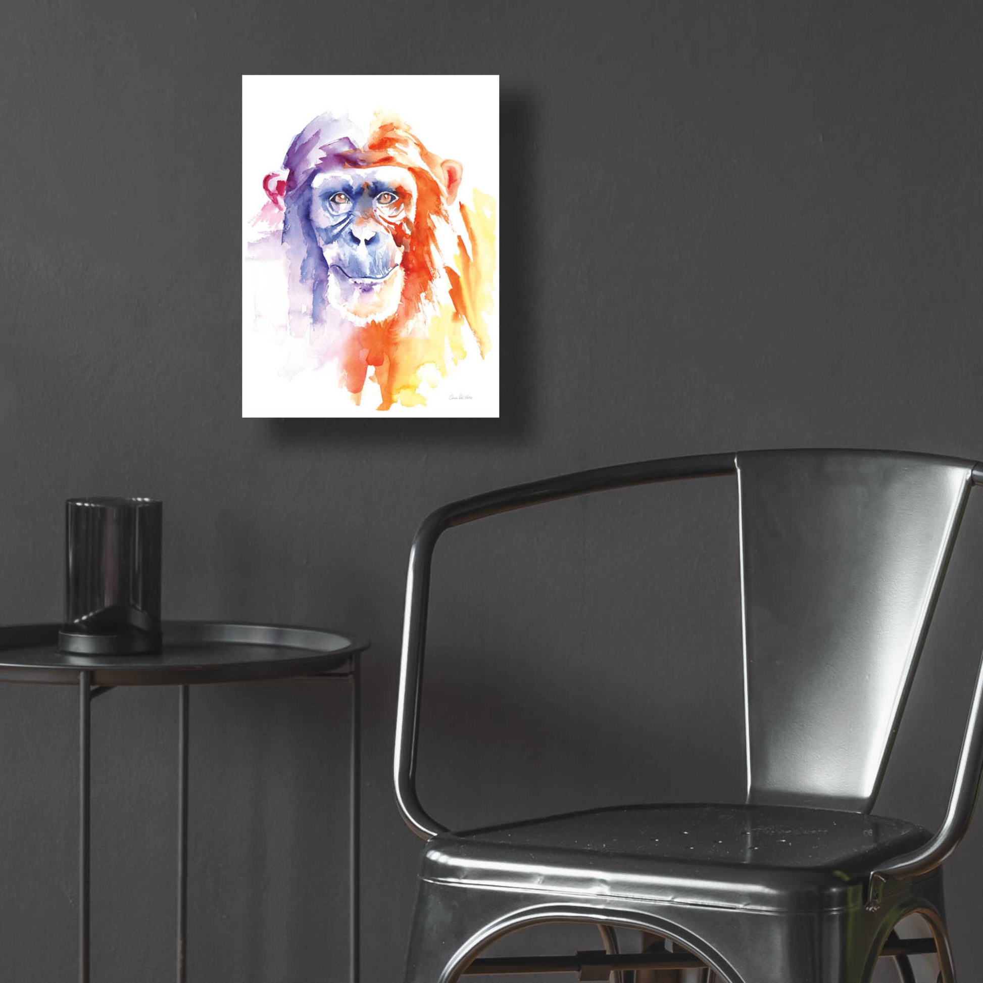 Epic Art 'Chimpanzee II' by Alan Majchrowicz, Acrylic Glass Wall Art,12x16