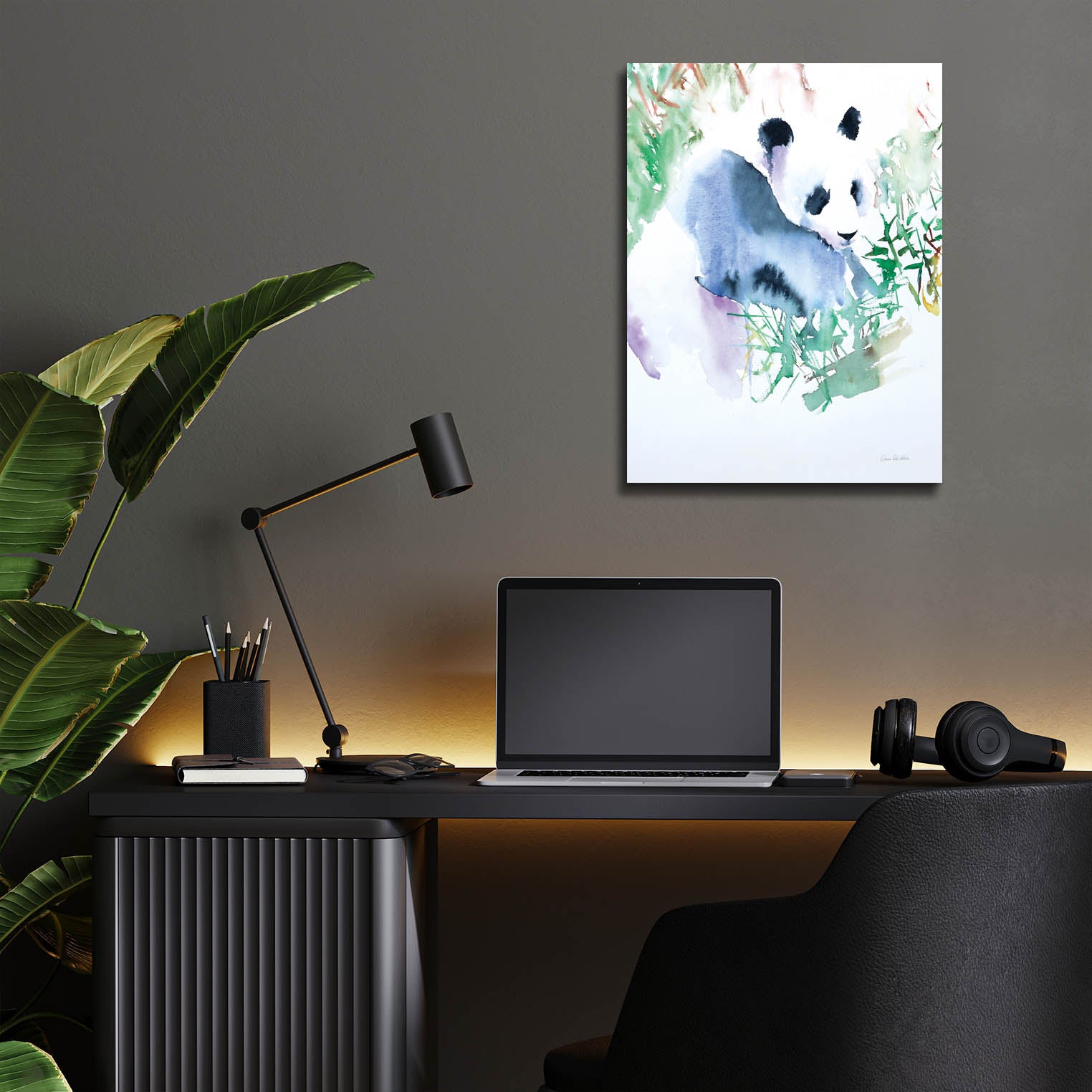 Epic Art 'Panda' by Alan Majchrowicz, Acrylic Glass Wall Art,12x16