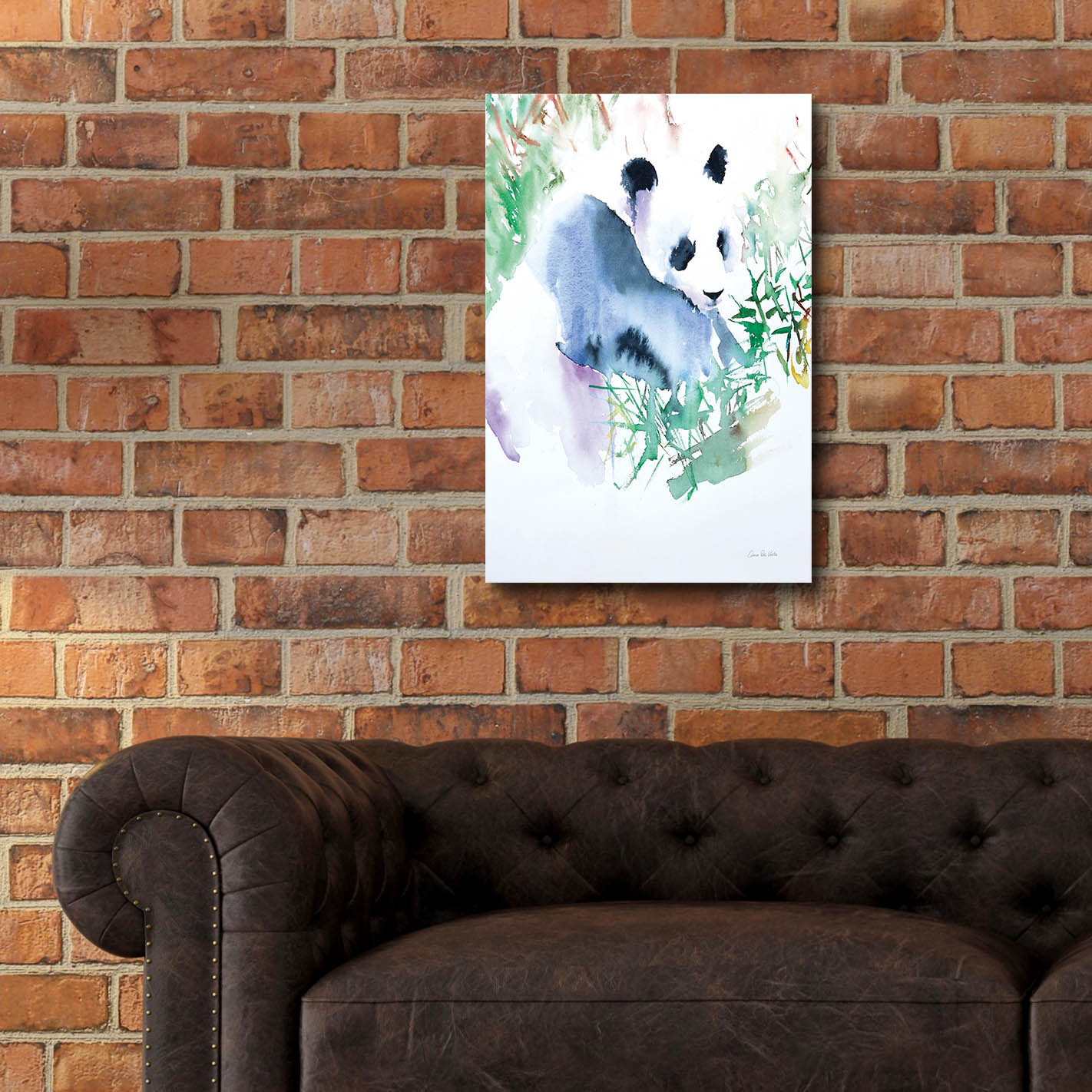 Epic Art 'Panda' by Alan Majchrowicz, Acrylic Glass Wall Art,16x24