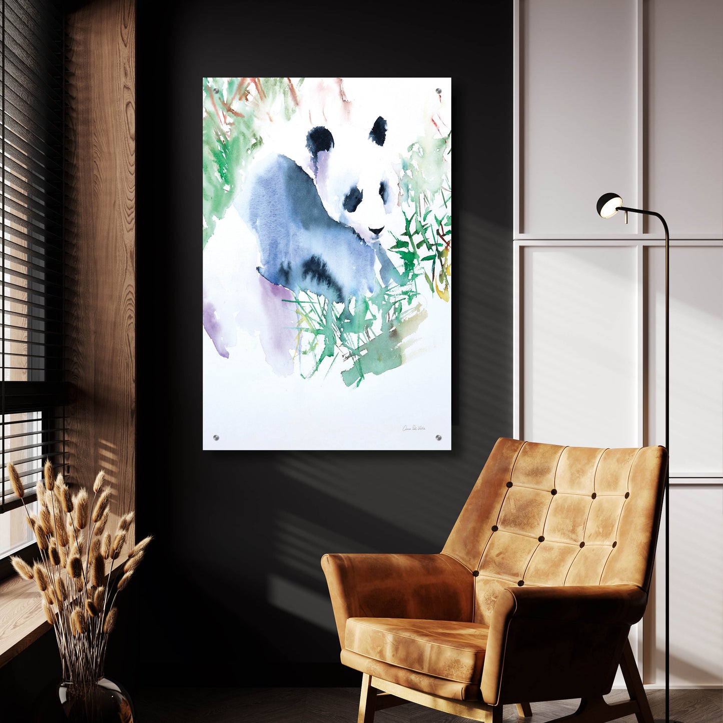 Epic Art 'Panda' by Alan Majchrowicz, Acrylic Glass Wall Art,24x36