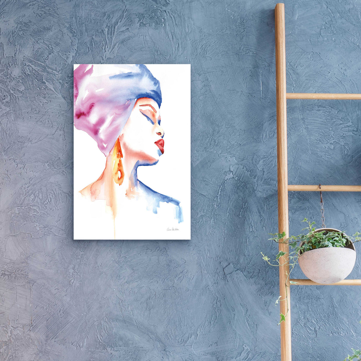 Epic Art 'Woman In Purple' by Alan Majchrowicz, Acrylic Glass Wall Art,16x24