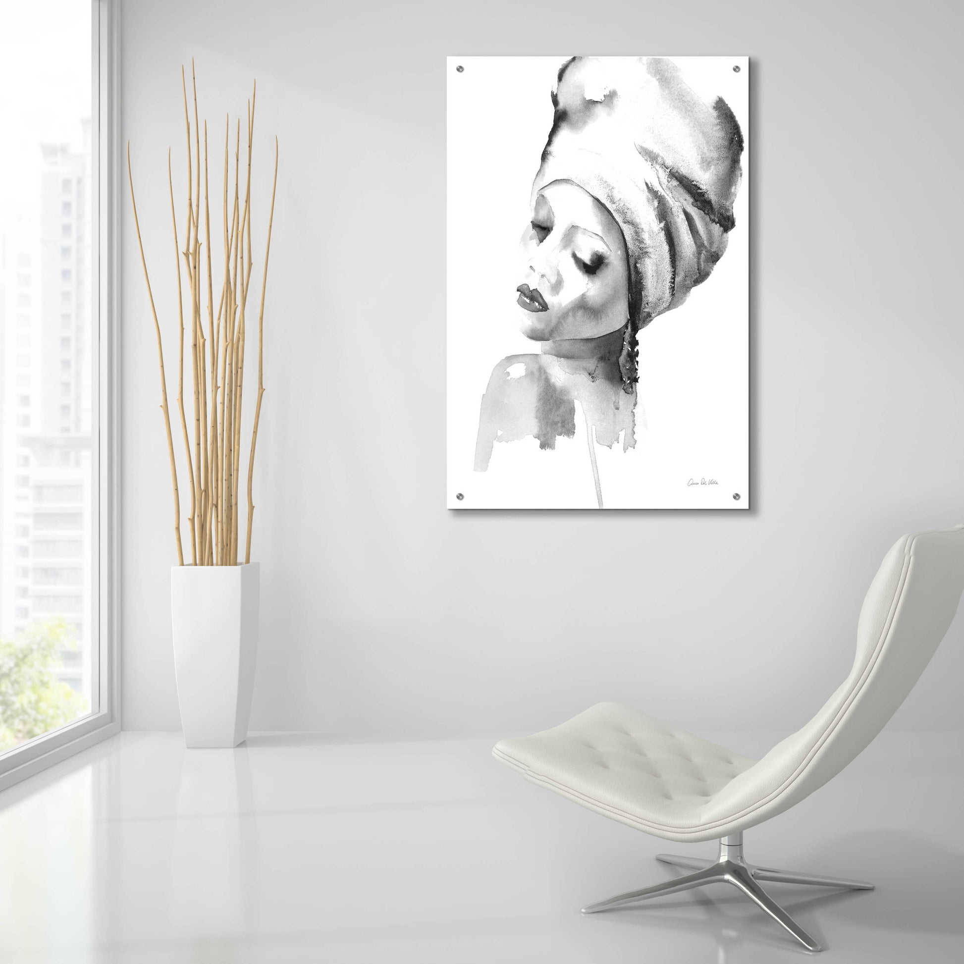 Epic Art 'Woman I BW' by Alan Majchrowicz, Acrylic Glass Wall Art,24x36