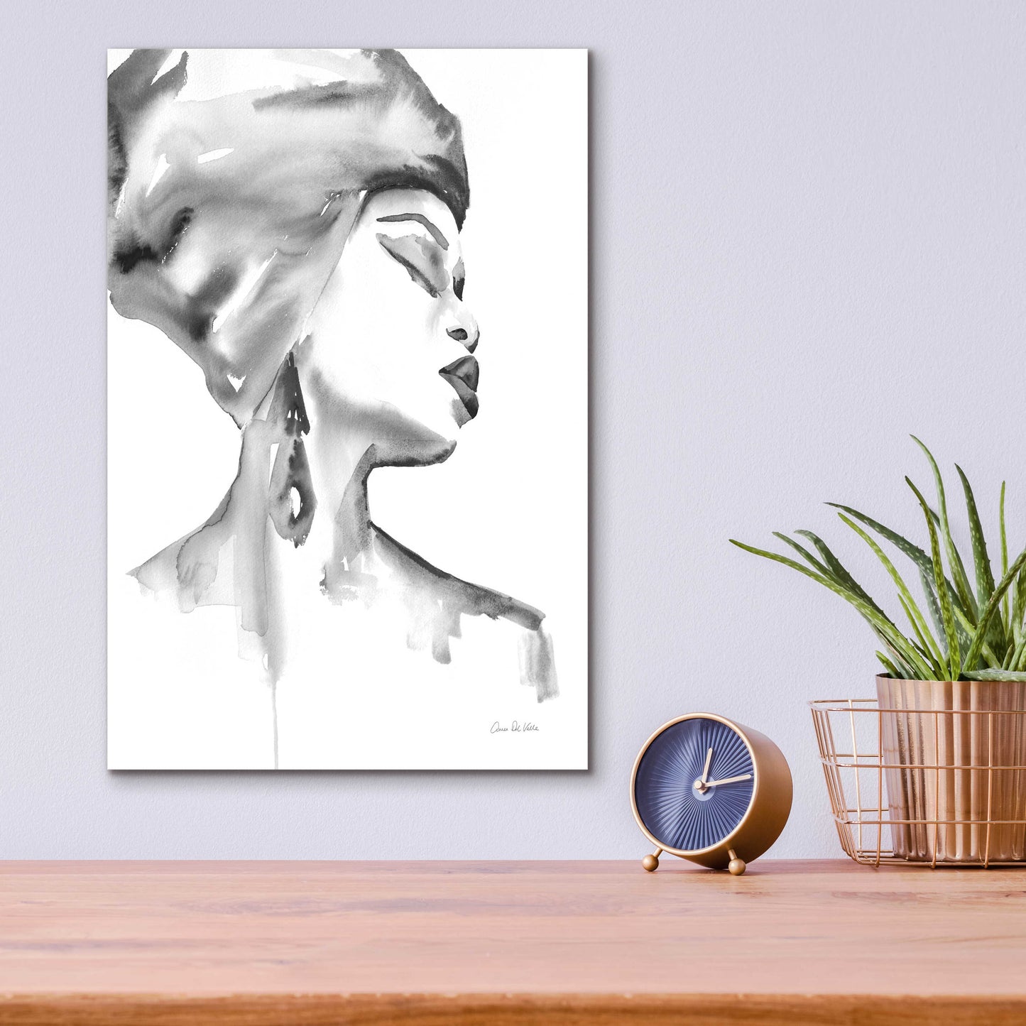 Epic Art 'Woman III BW' by Alan Majchrowicz, Acrylic Glass Wall Art,12x16