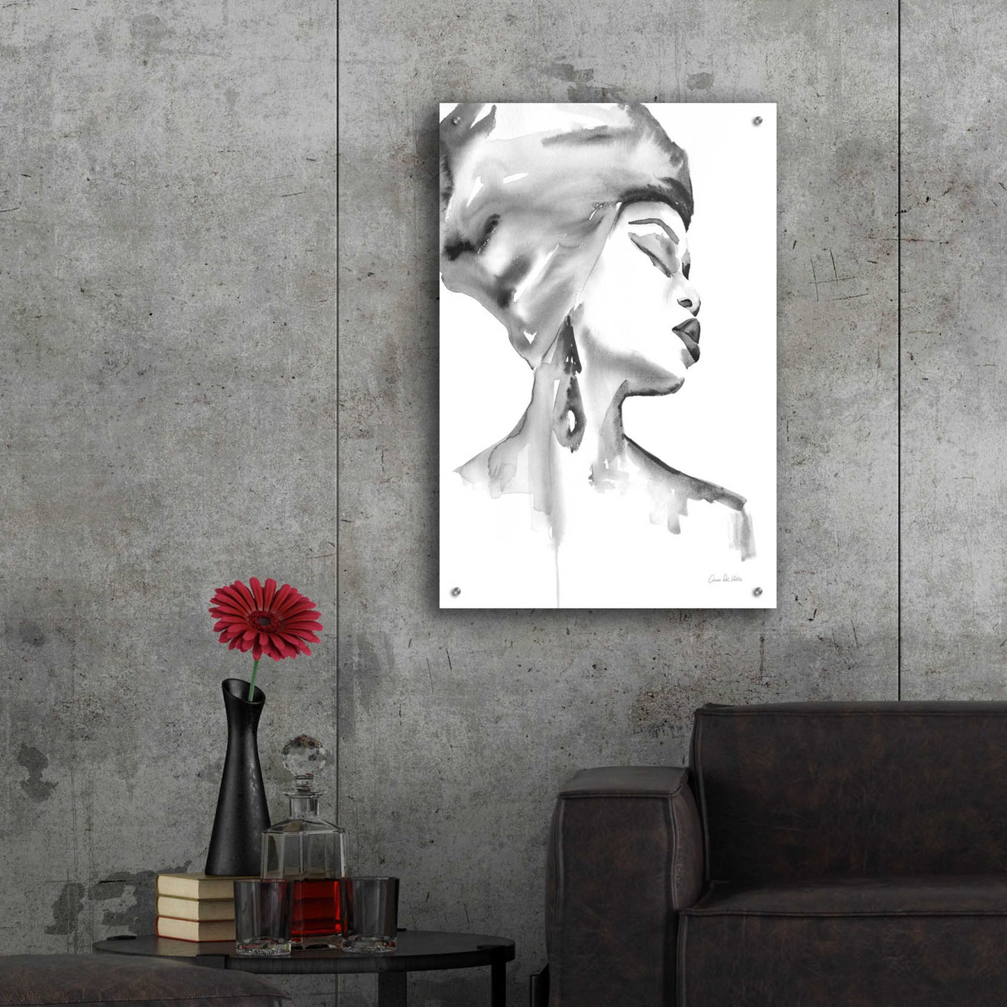 Epic Art 'Woman III BW' by Alan Majchrowicz, Acrylic Glass Wall Art,24x36