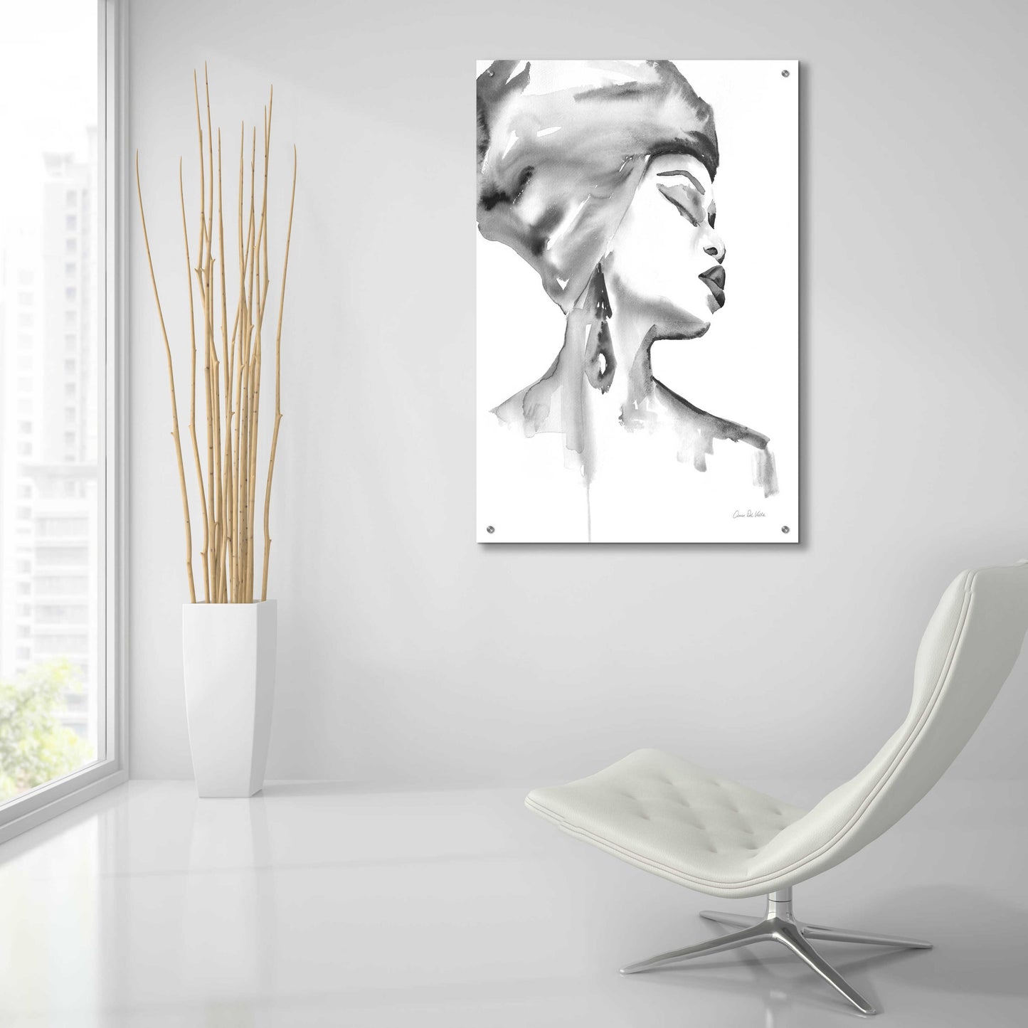 Epic Art 'Woman III BW' by Alan Majchrowicz, Acrylic Glass Wall Art,24x36