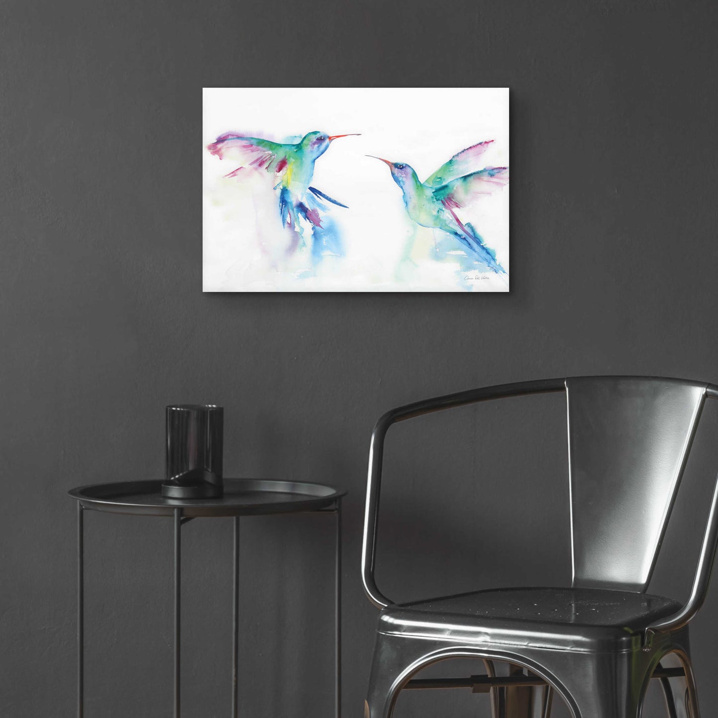 Epic Art 'Hummingbirds I' by Alan Majchrowicz, Acrylic Glass Wall Art,24x16