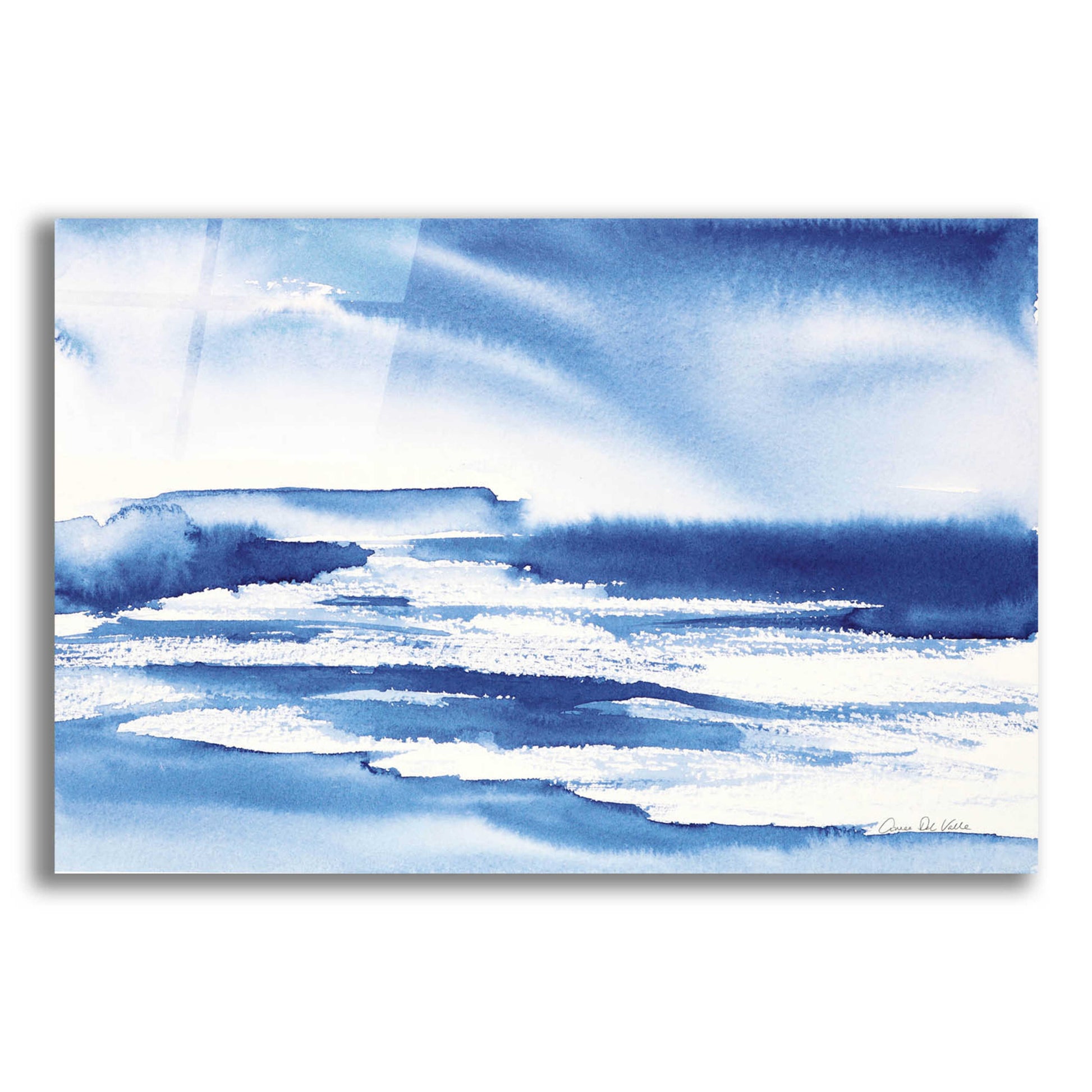 Epic Art 'Ocean Blue I' by Alan Majchrowicz, Acrylic Glass Wall Art,16x12