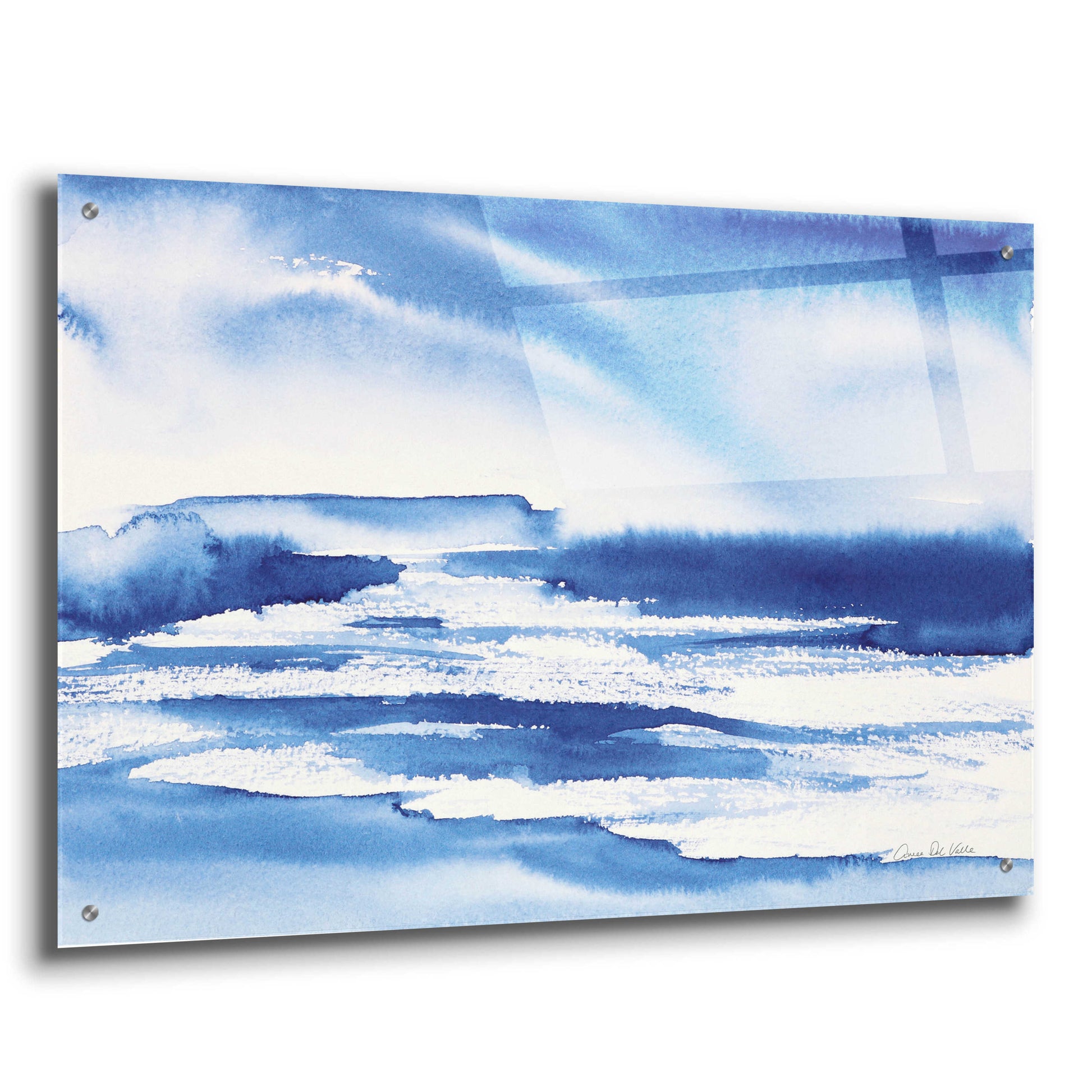 Epic Art 'Ocean Blue I' by Alan Majchrowicz, Acrylic Glass Wall Art,36x24