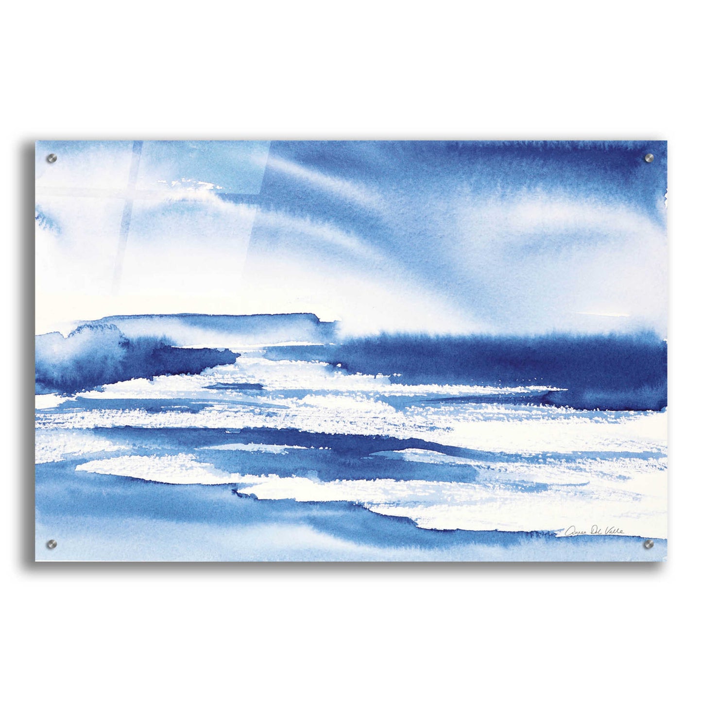 Epic Art 'Ocean Blue I' by Alan Majchrowicz, Acrylic Glass Wall Art,36x24