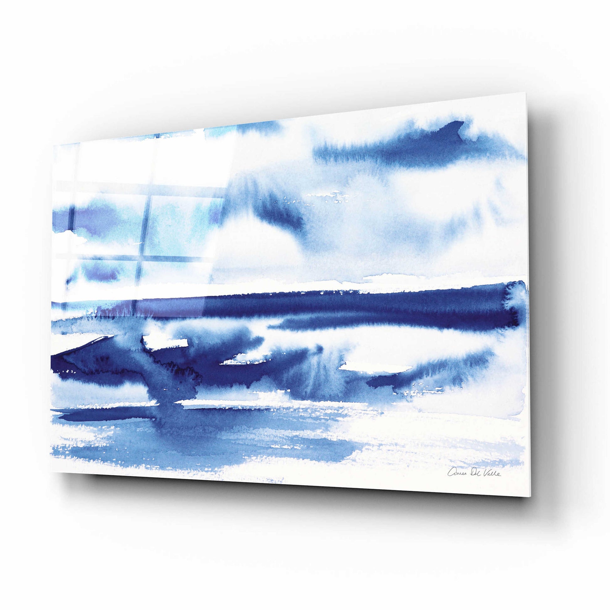 Epic Art 'Ocean Blue II' by Alan Majchrowicz, Acrylic Glass Wall Art,16x12