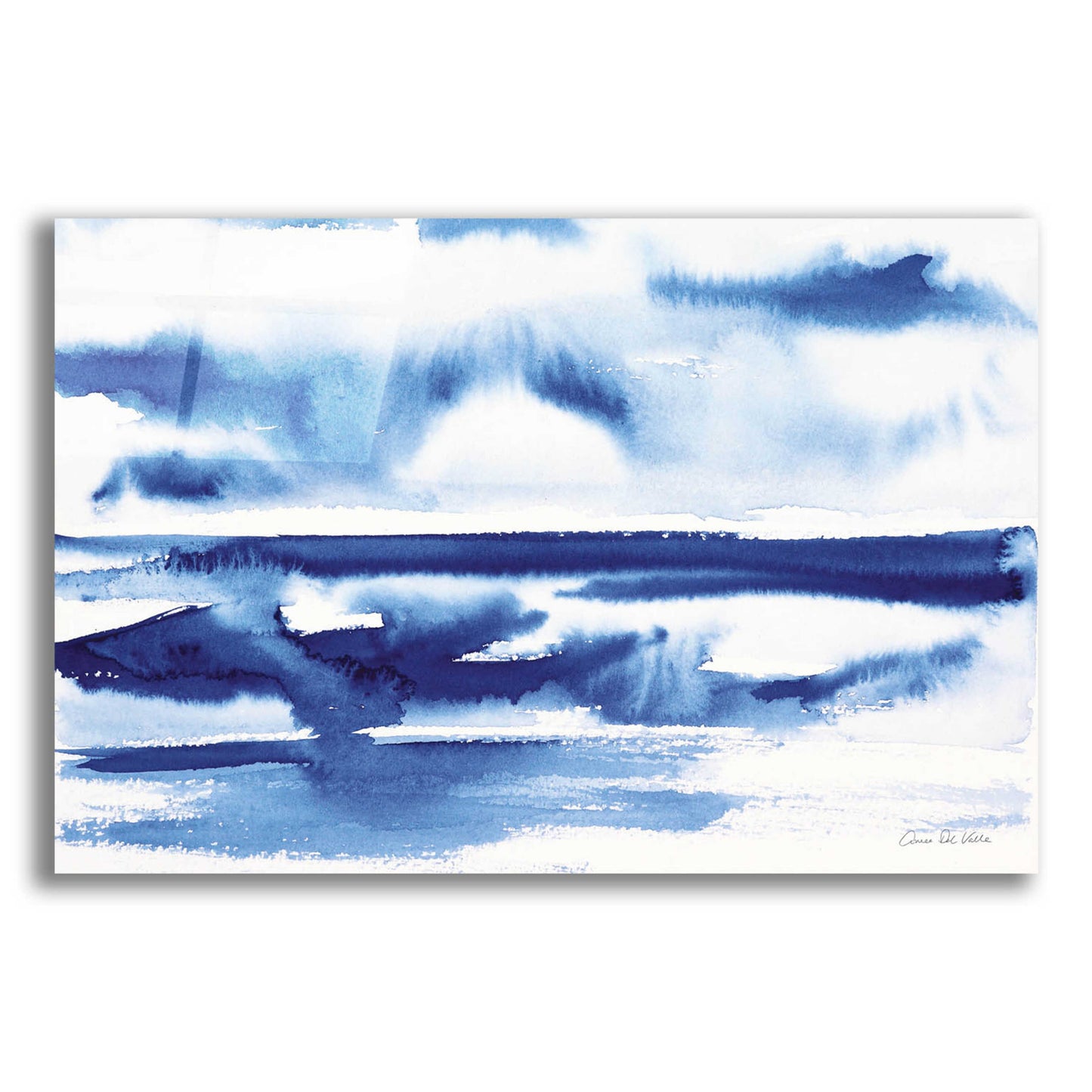 Epic Art 'Ocean Blue II' by Alan Majchrowicz, Acrylic Glass Wall Art,16x12