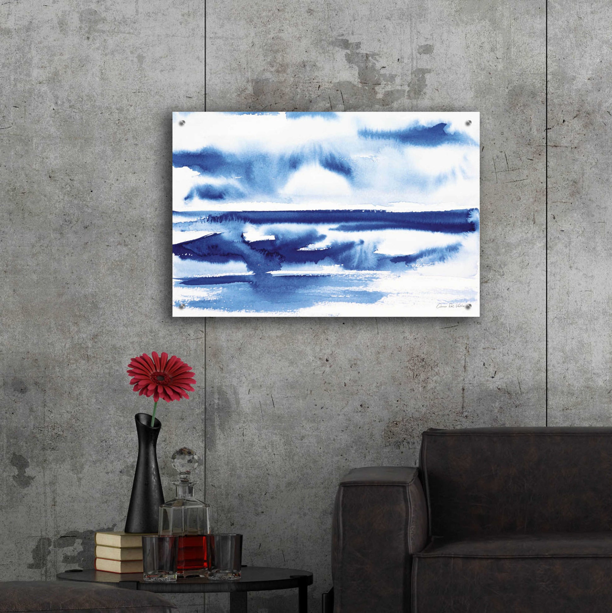 Epic Art 'Ocean Blue II' by Alan Majchrowicz, Acrylic Glass Wall Art,36x24