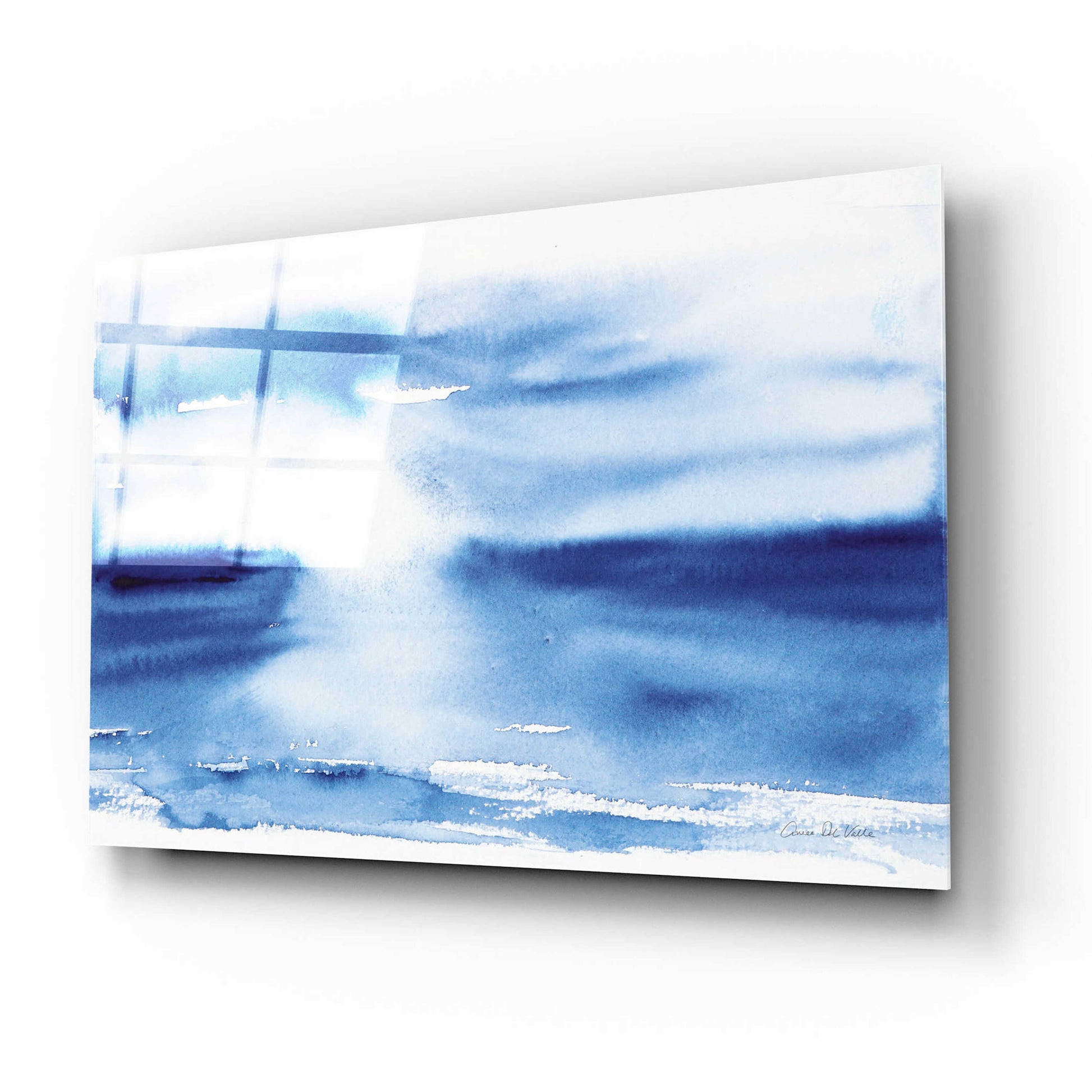 Epic Art 'Ocean Blue III' by Alan Majchrowicz, Acrylic Glass Wall Art,16x12