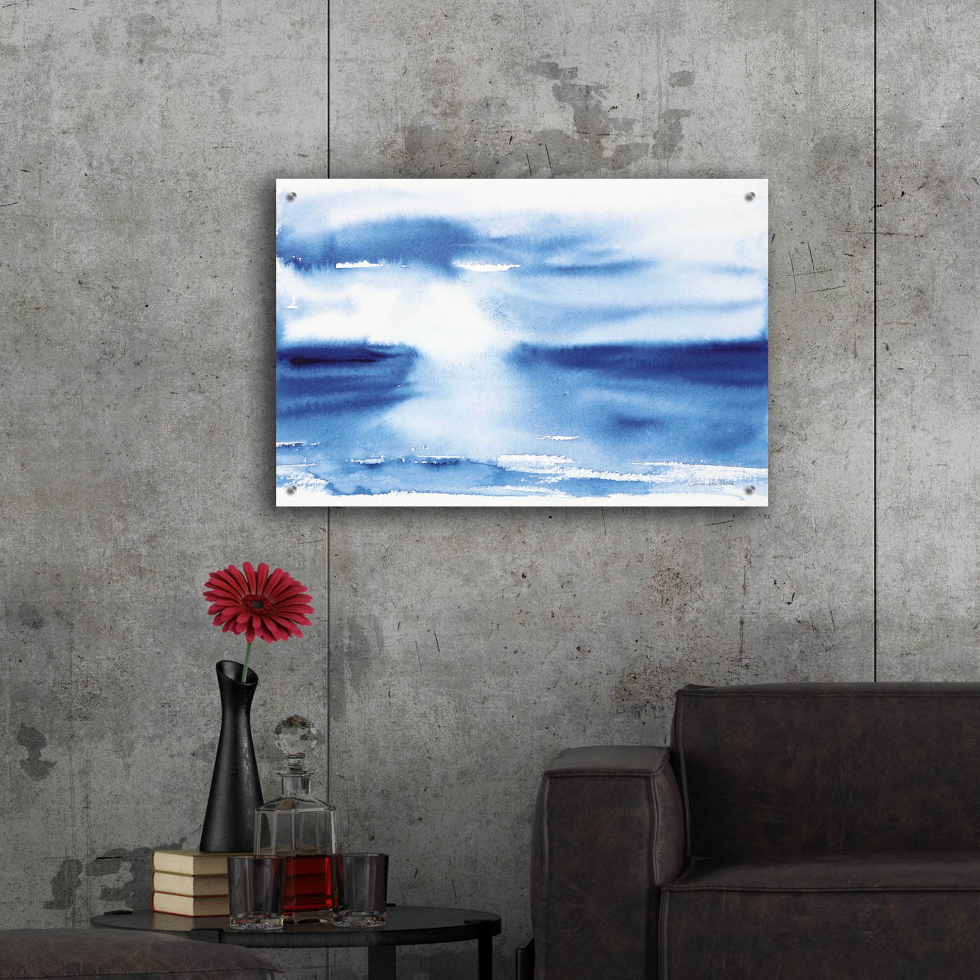 Epic Art 'Ocean Blue III' by Alan Majchrowicz, Acrylic Glass Wall Art,36x24