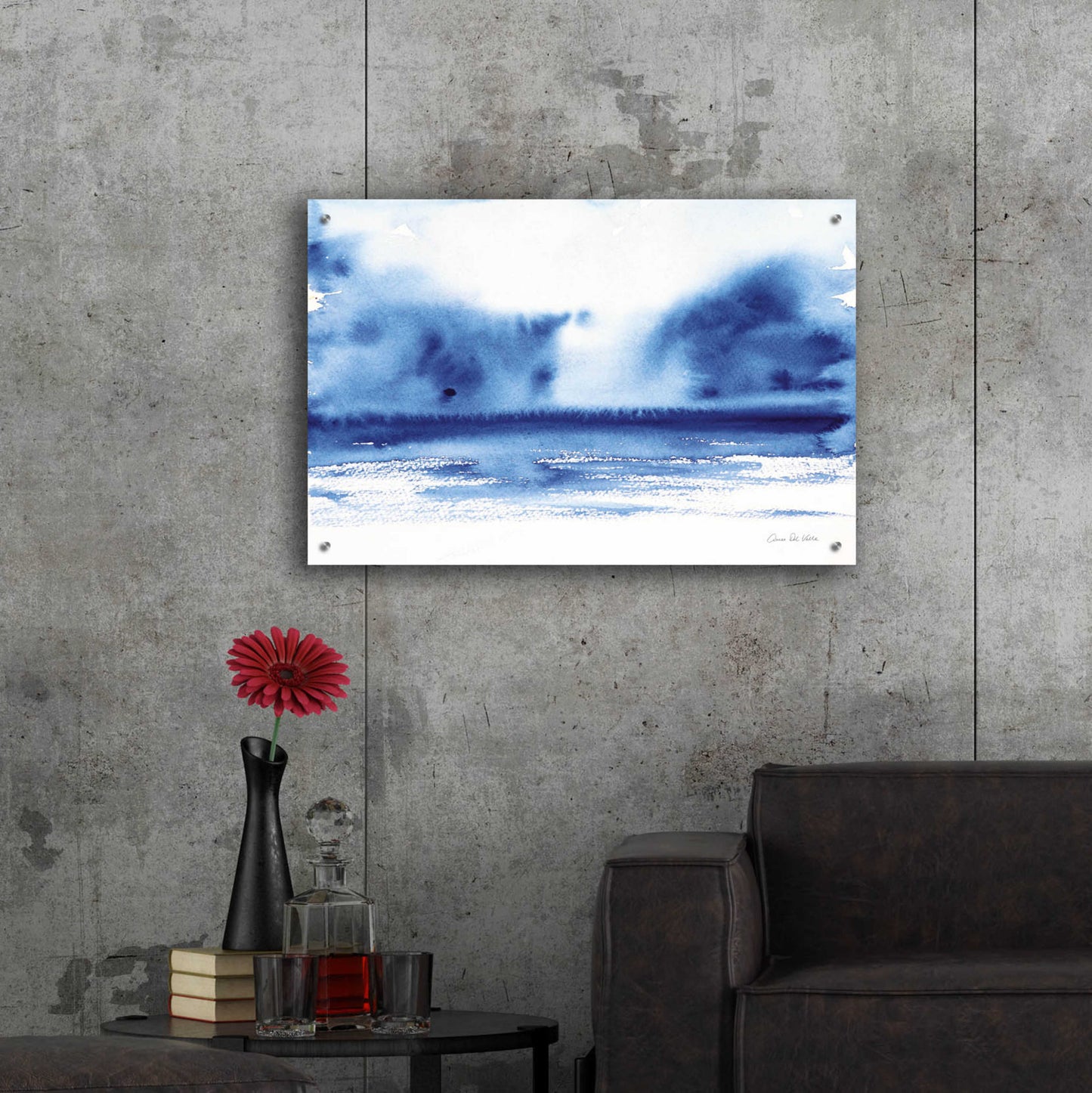 Epic Art 'Ocean Blue IV' by Alan Majchrowicz, Acrylic Glass Wall Art,36x24