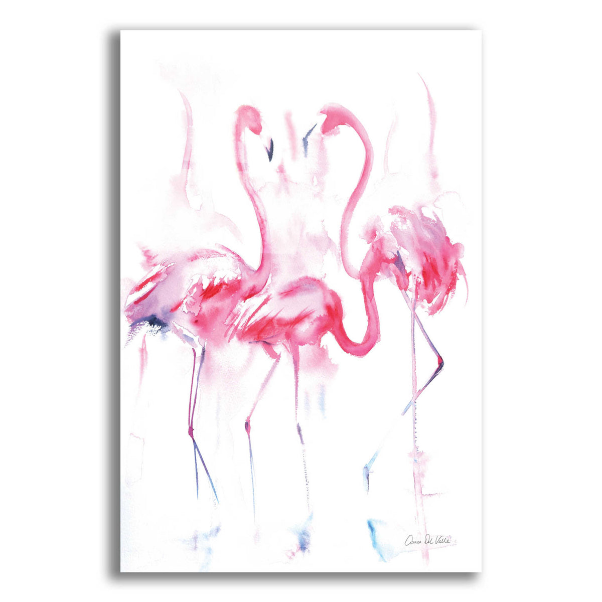 Epic Art 'Flamingo Trio' by Alan Majchrowicz, Acrylic Glass Wall Art