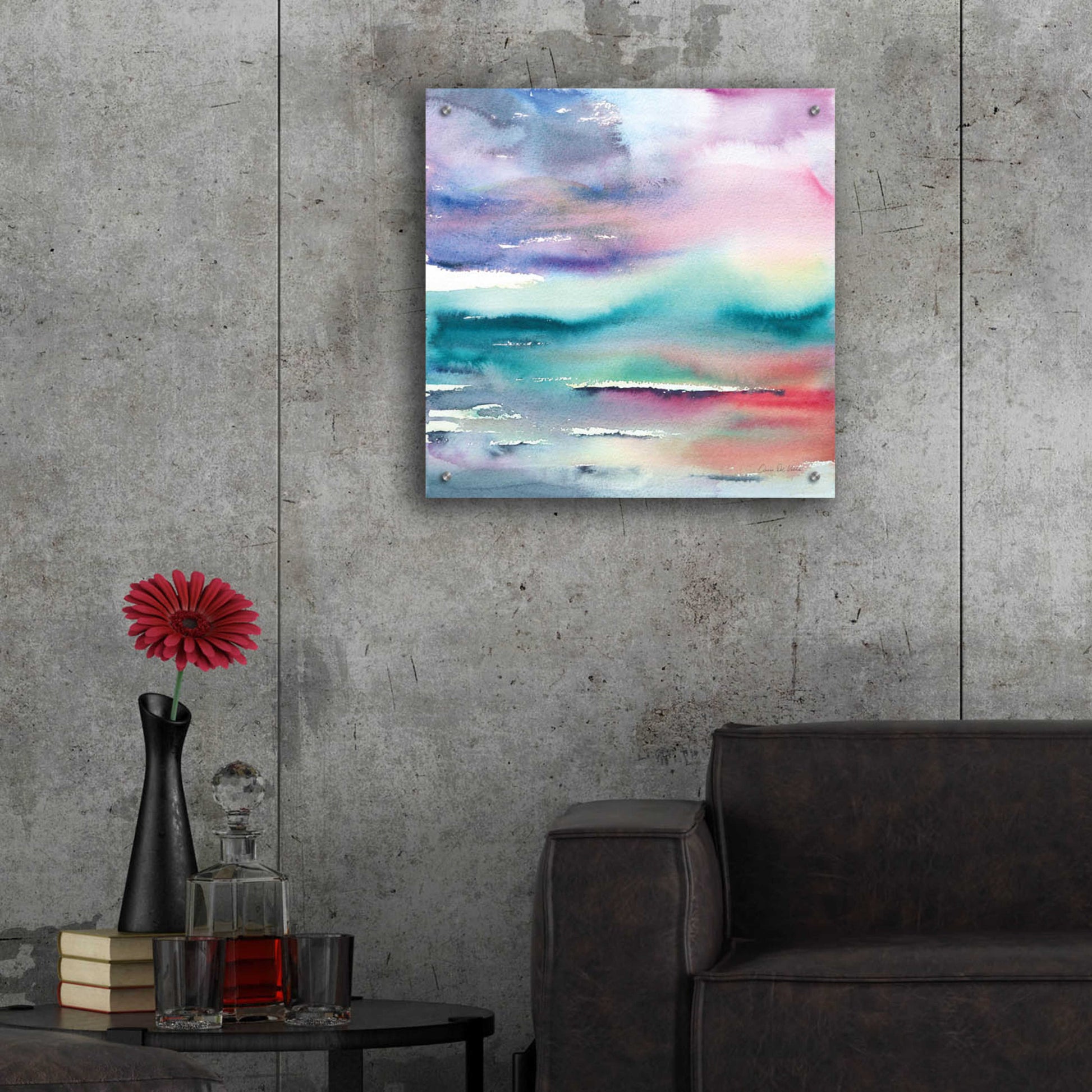 Epic Art 'Dramatic Evening' by Alan Majchrowicz, Acrylic Glass Wall Art,24x24